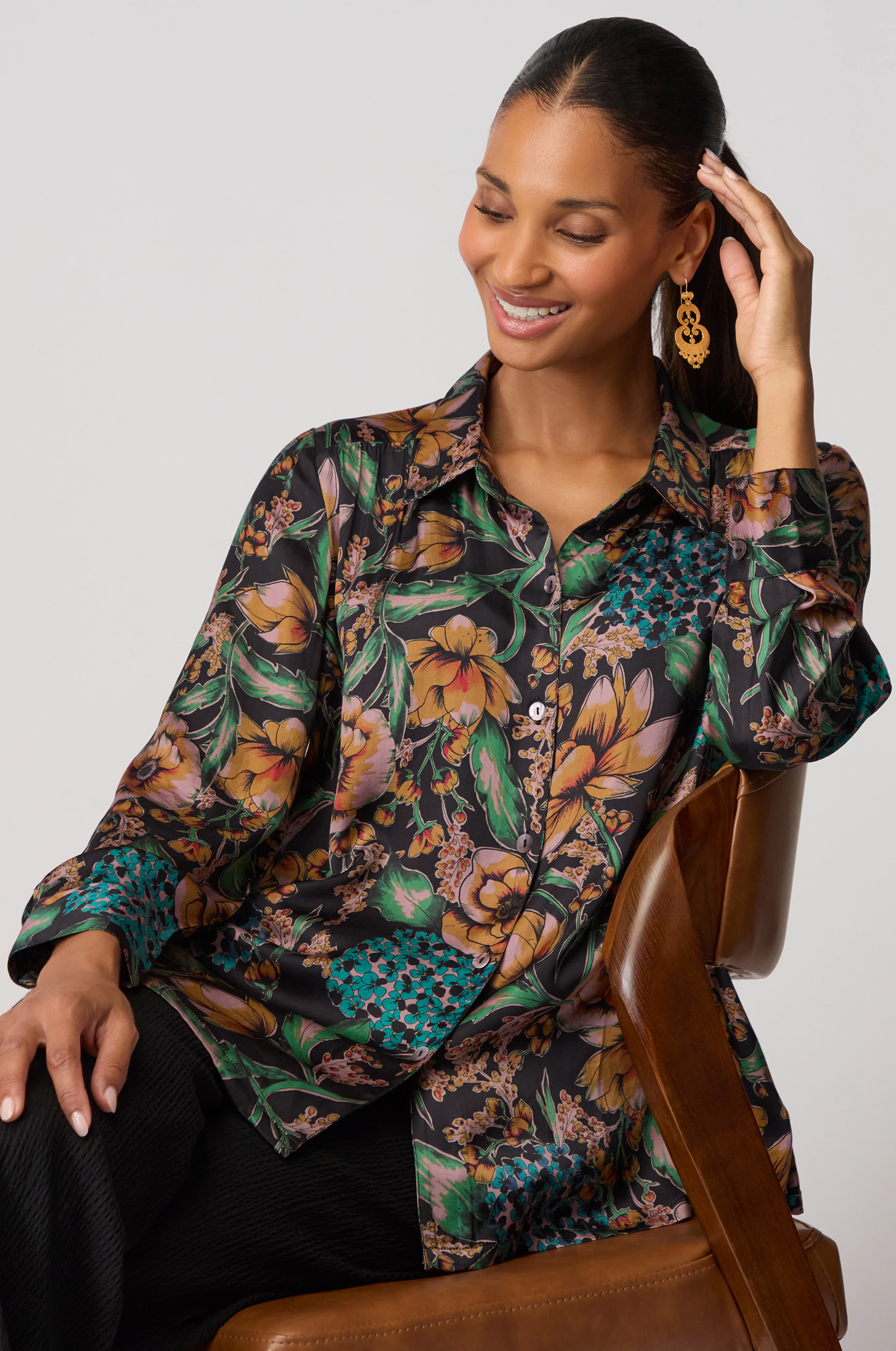 Autumn Hydrangeas Shirt - Image 3