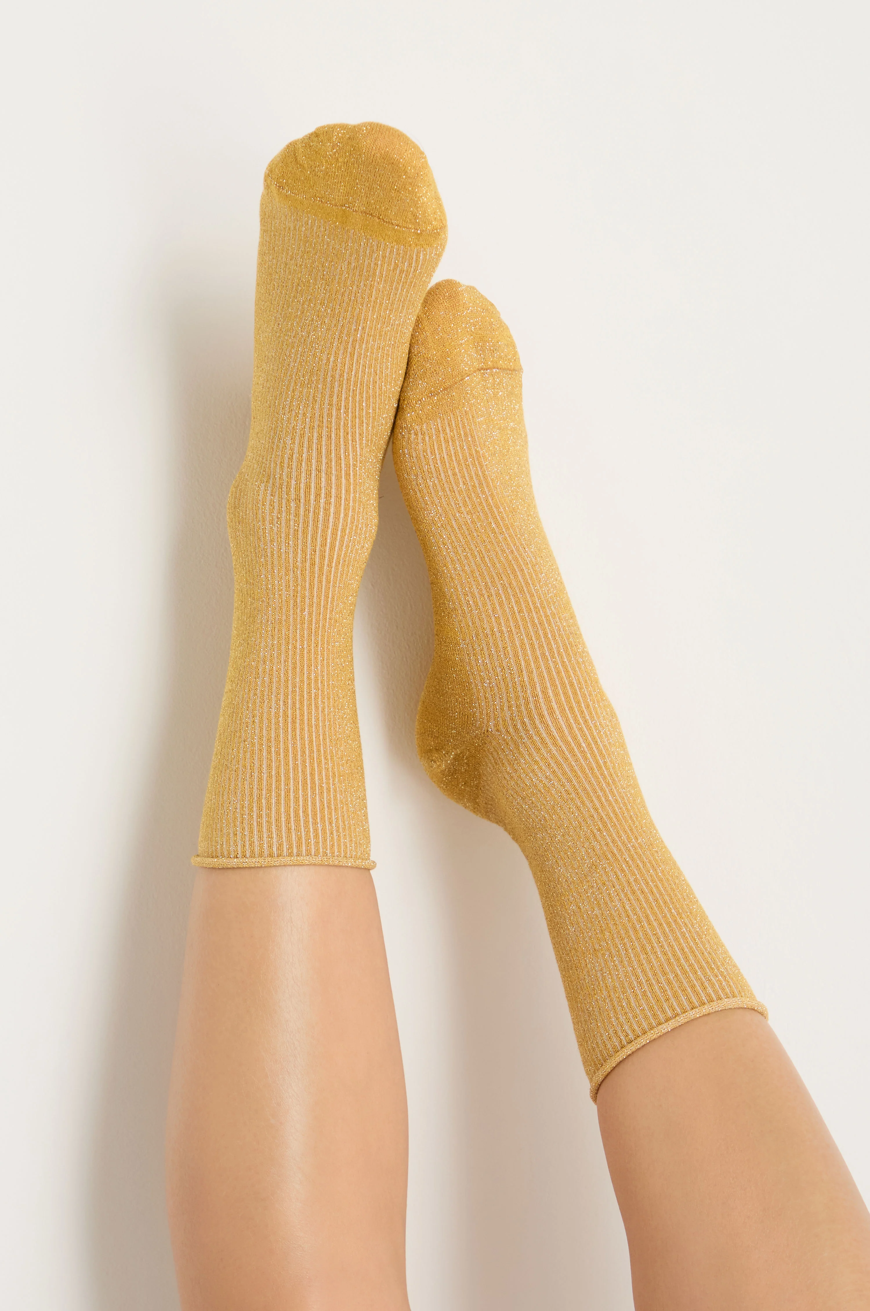 Bamboo Sparkle Dijon Socks - Image 3