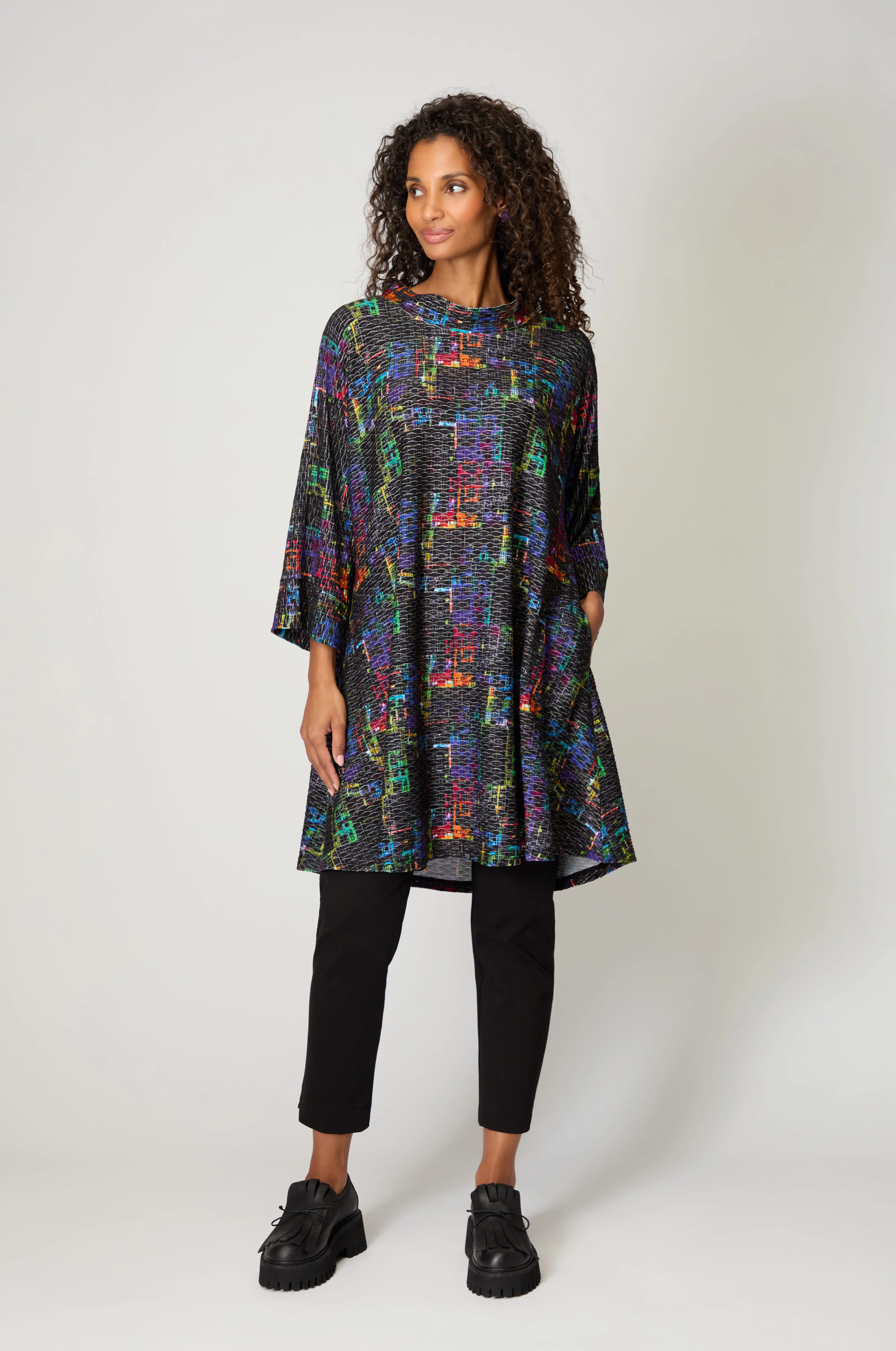 Blanca Graphic Textured Long Tunic - Image 2