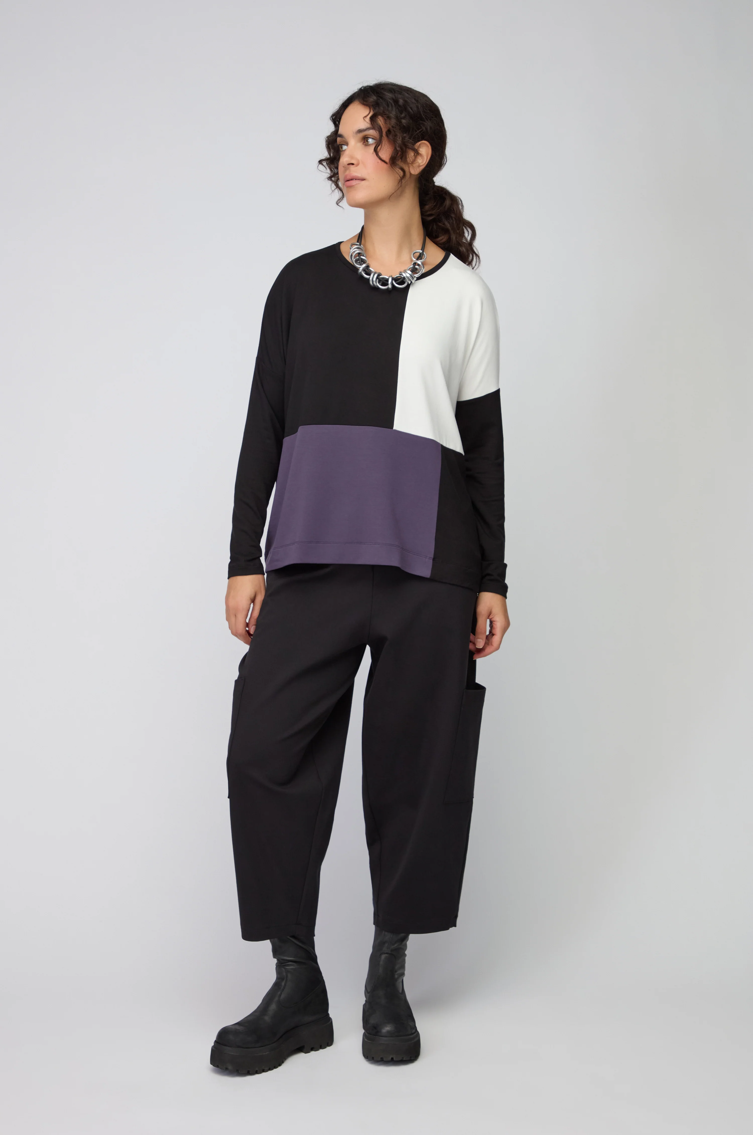 Block Print Jersey Top - Image 3