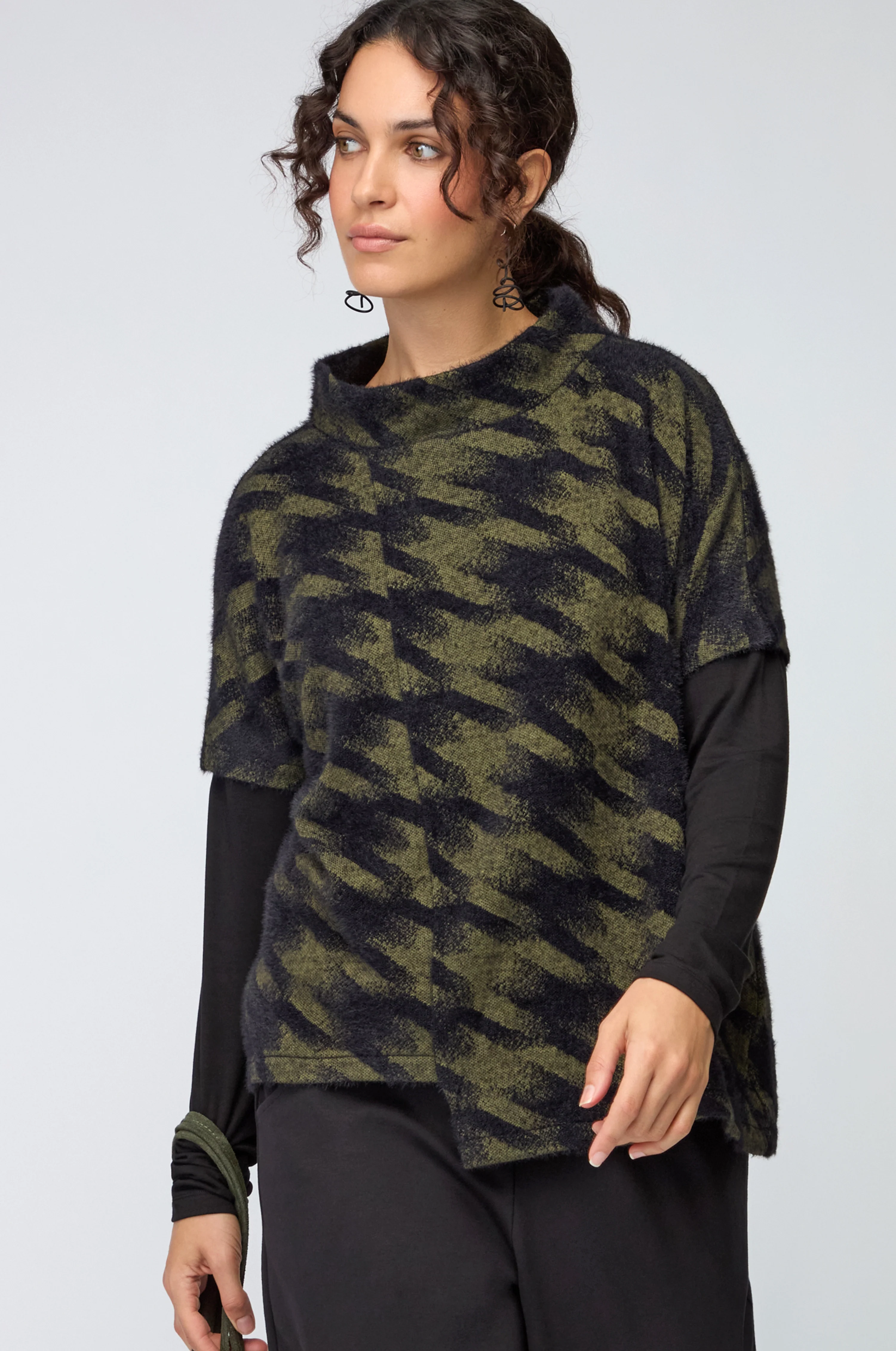 Blurred Jacquard Jersey Top - Image 3