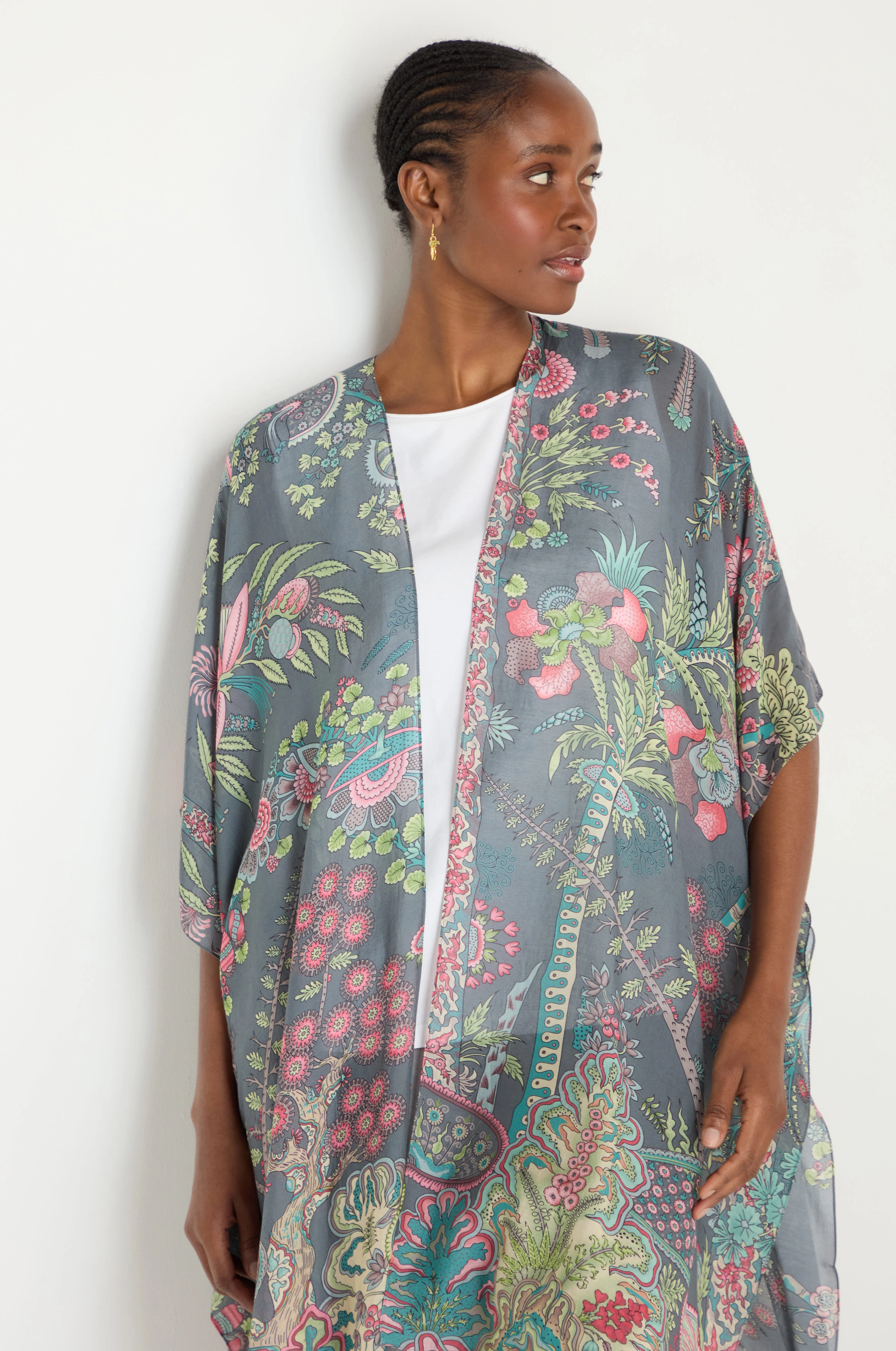 Boho Garden Print Throwover - Image 4