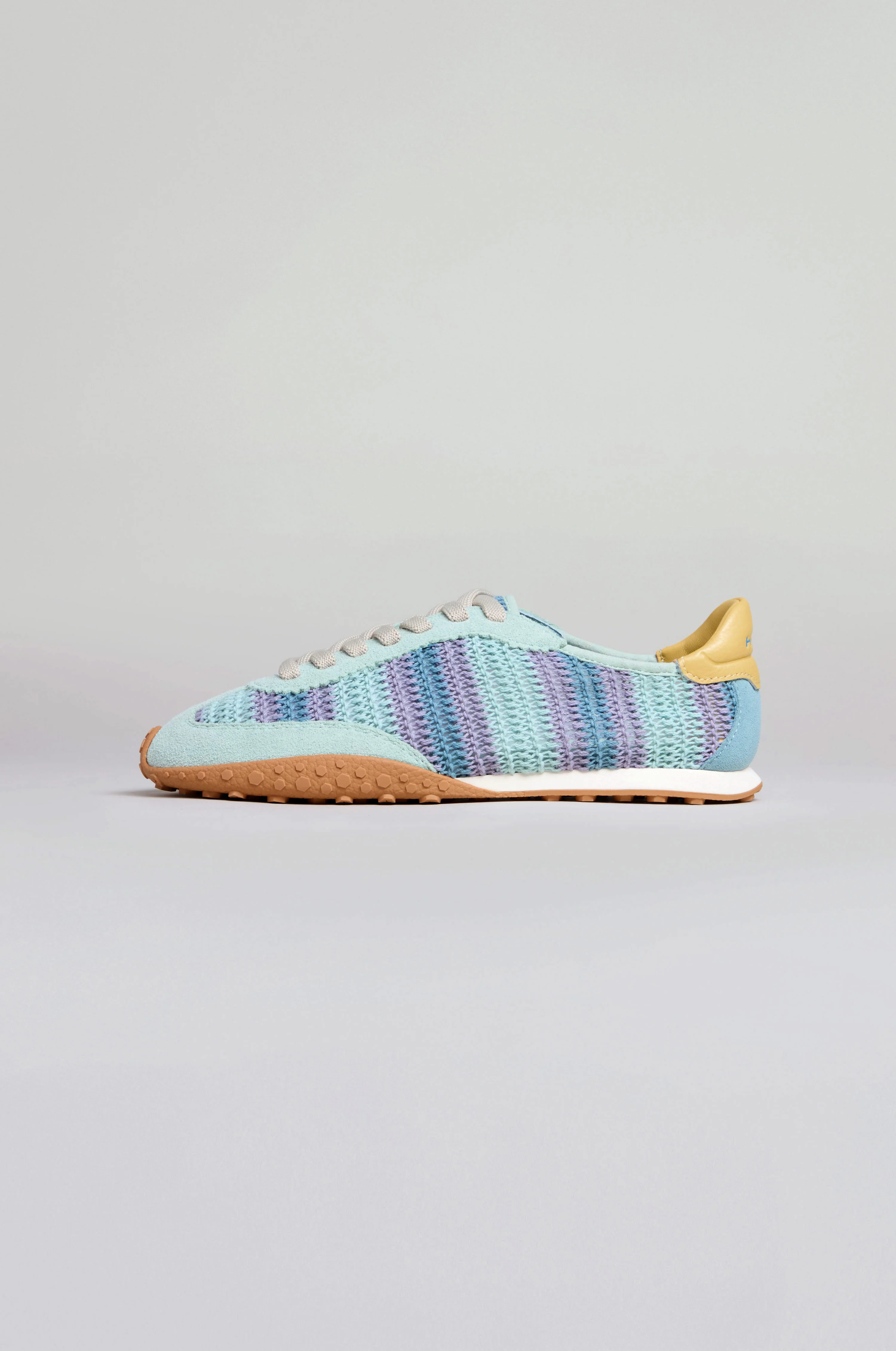 Bridge Woven Light Blue Crochet Trainers - Image 2