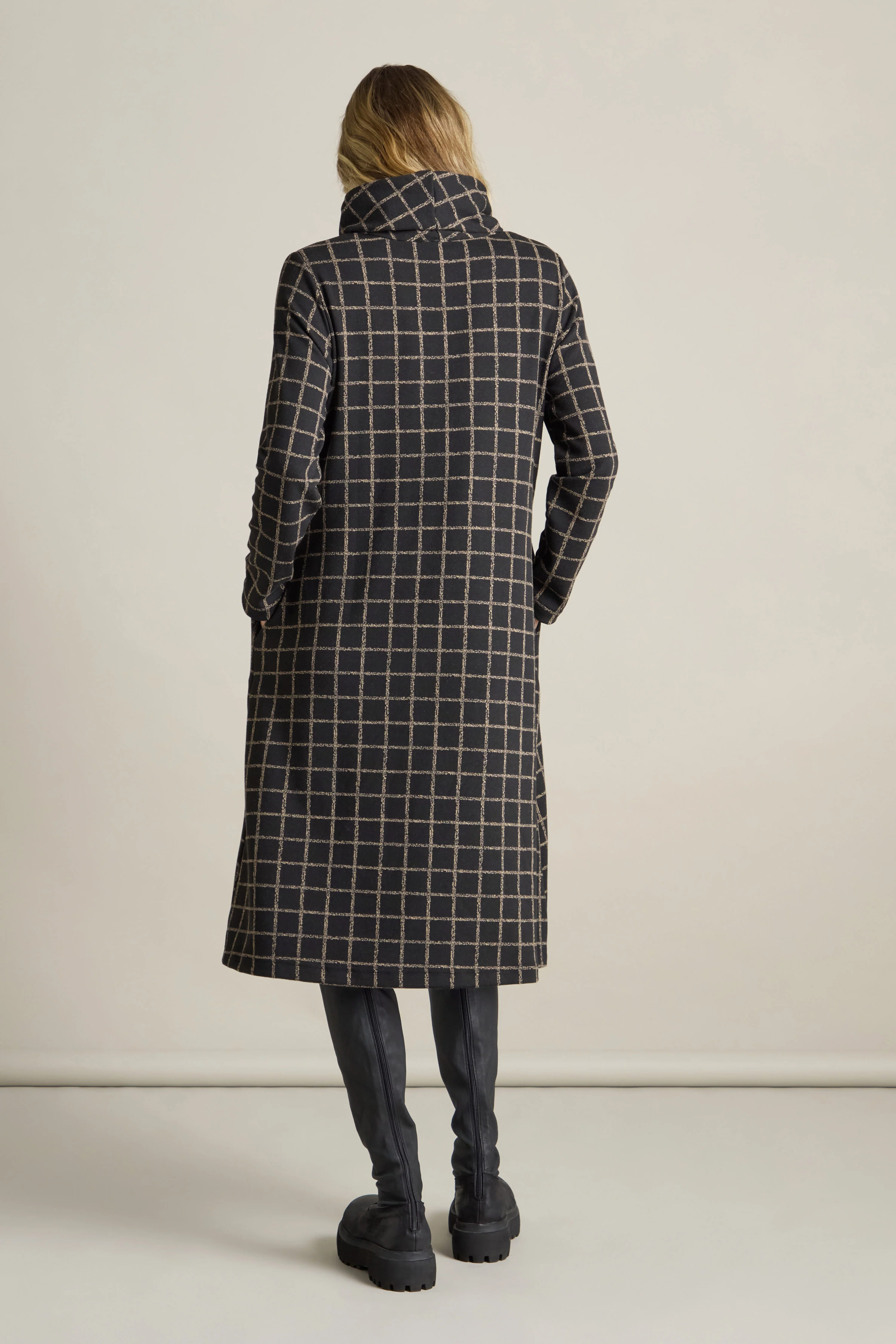 Broken Check Jersey Dress - Image 6