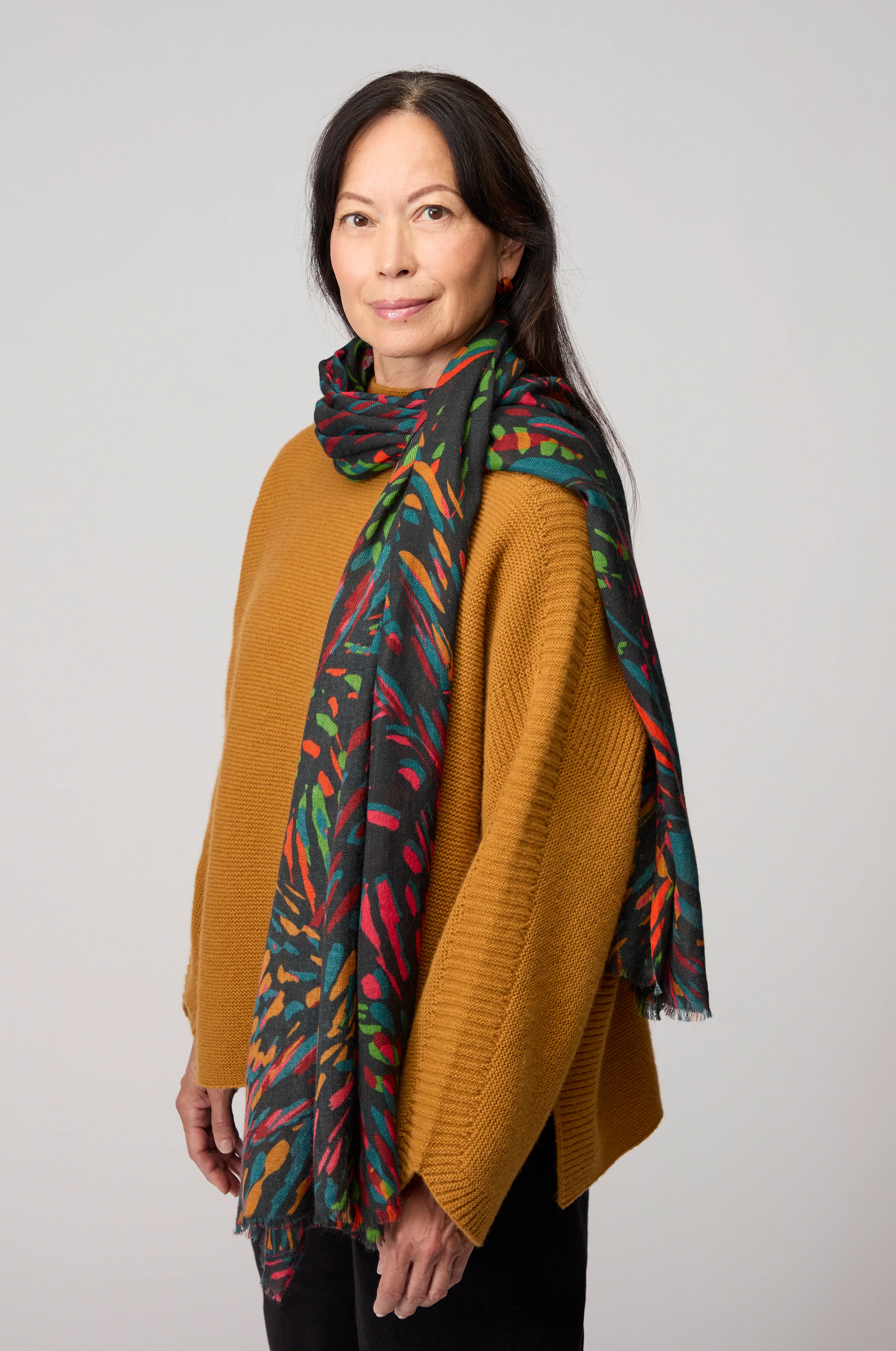 Skyfire Wool Silk Scarf - Image 3