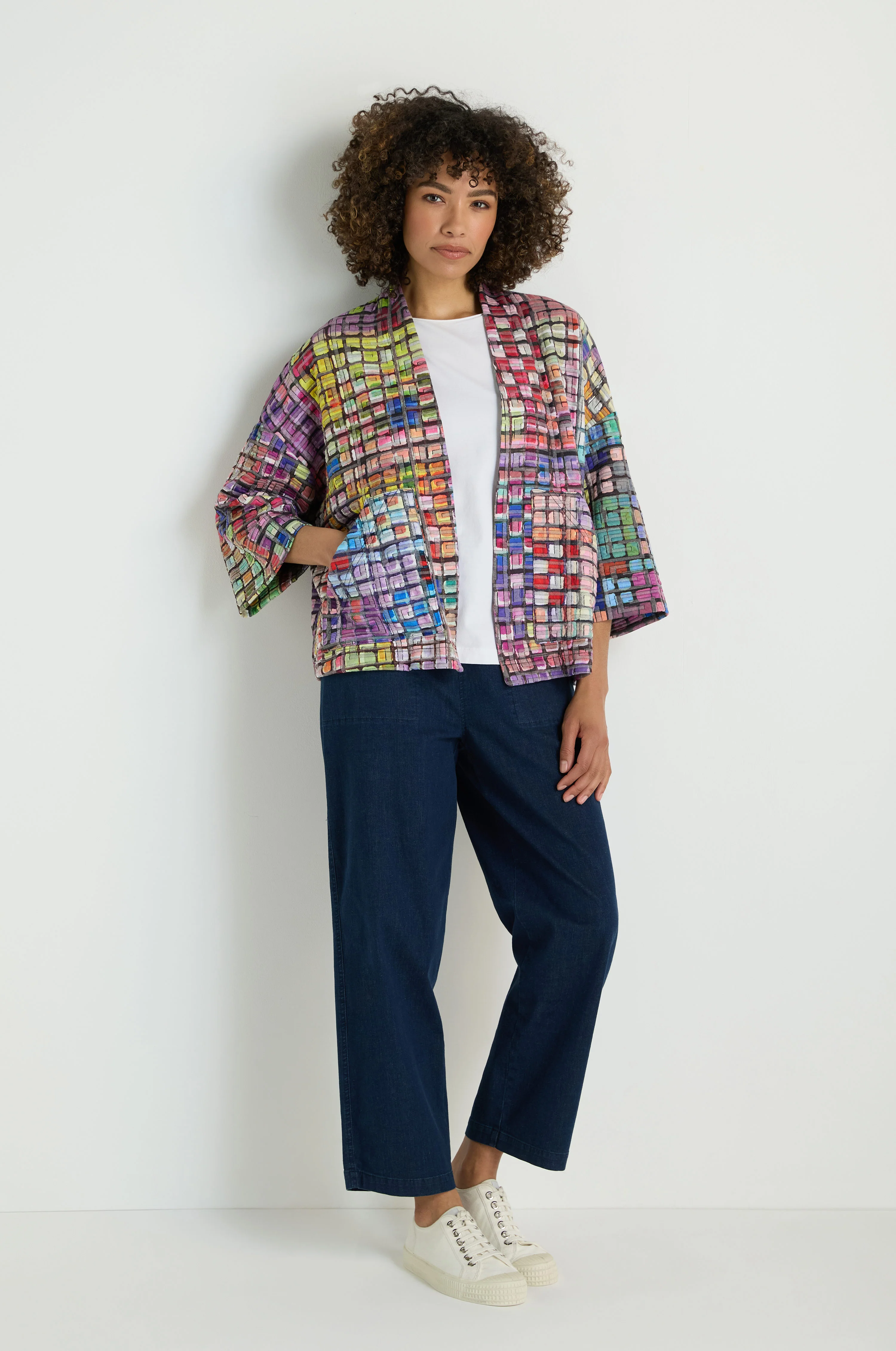 Coloured Glass Tiles Jersey Jacket - Image 4