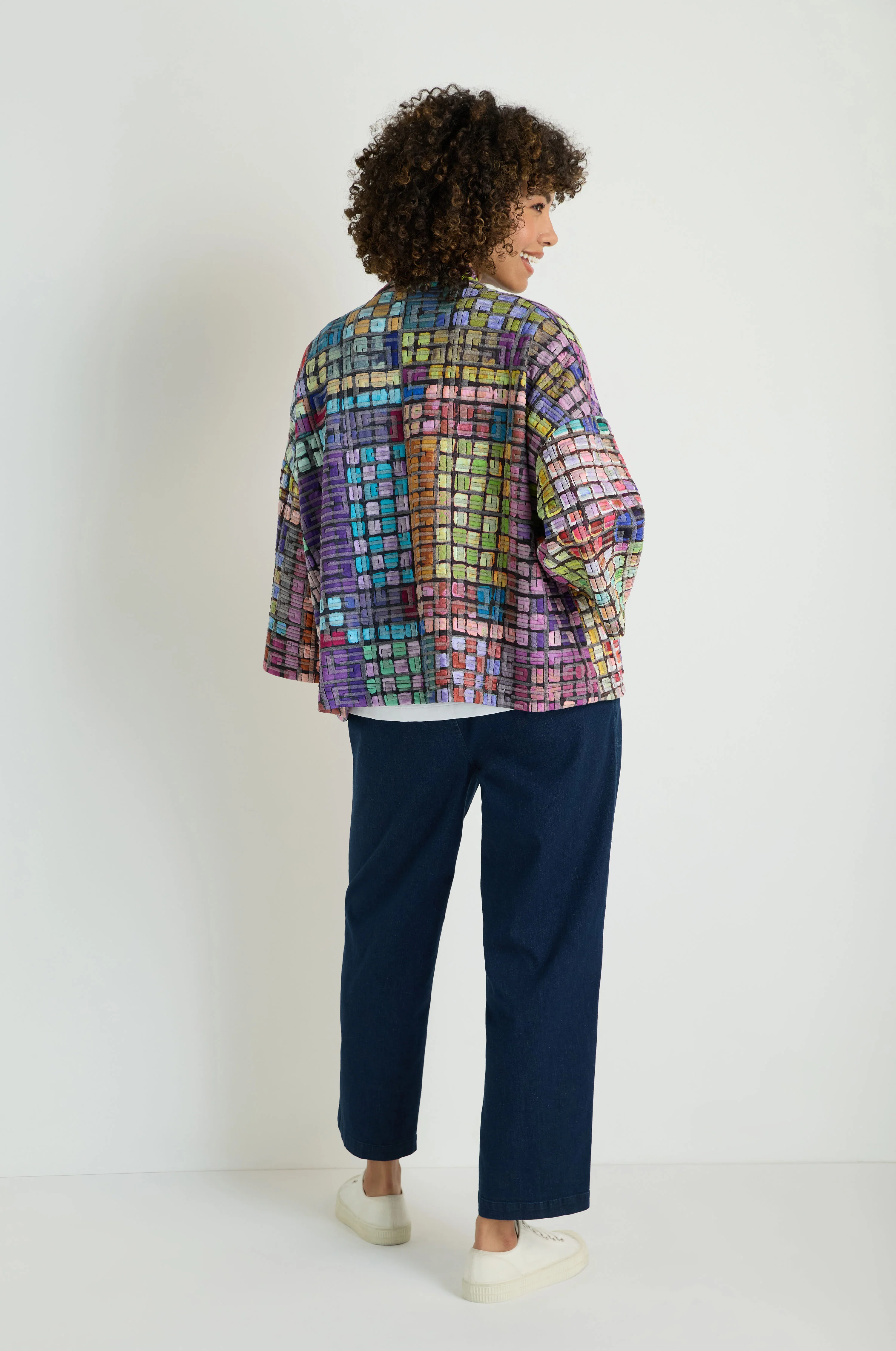 Coloured Glass Tiles Jersey Jacket - Image 6