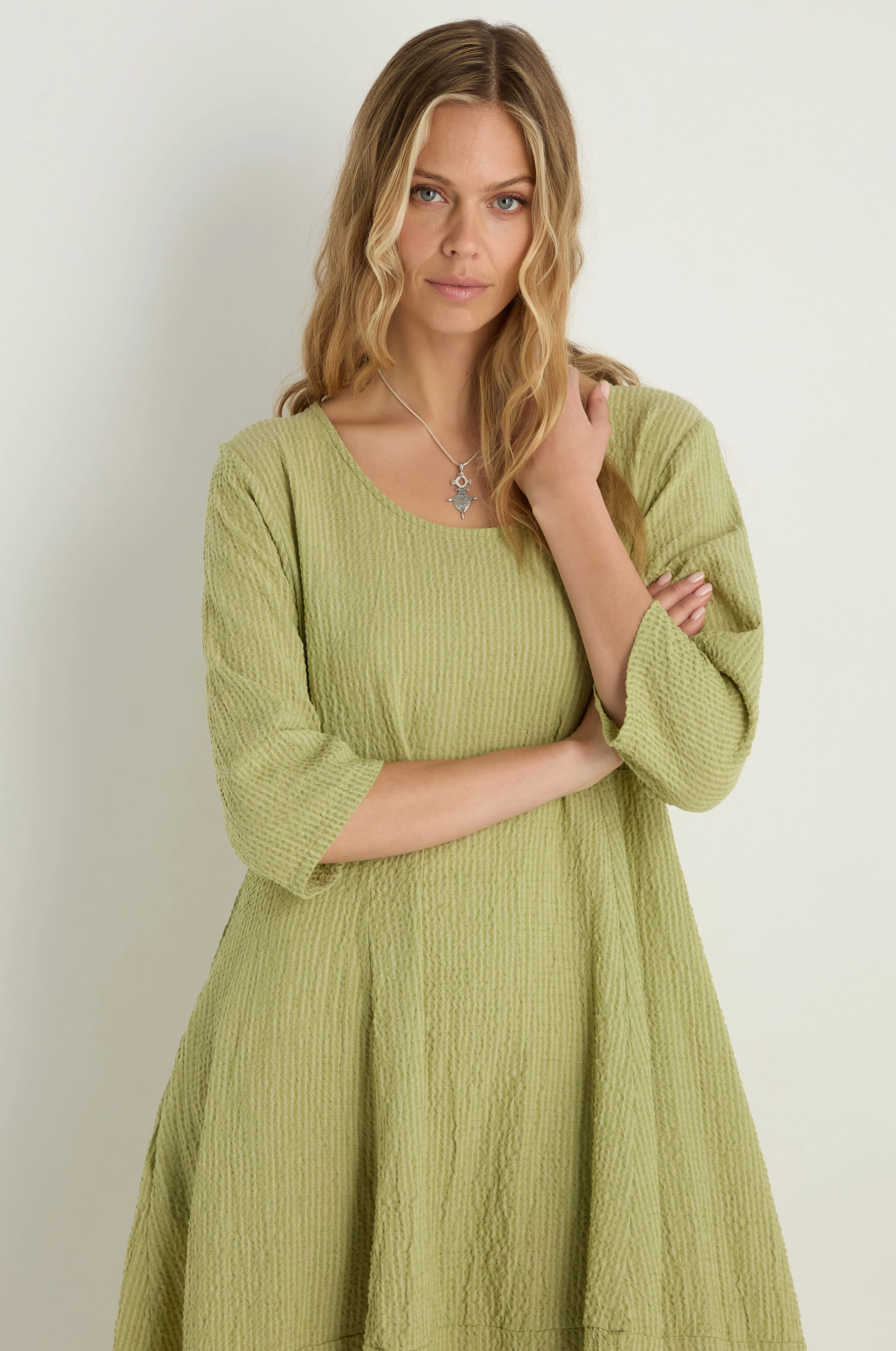 Crinkle Bubble Dress - Image 3