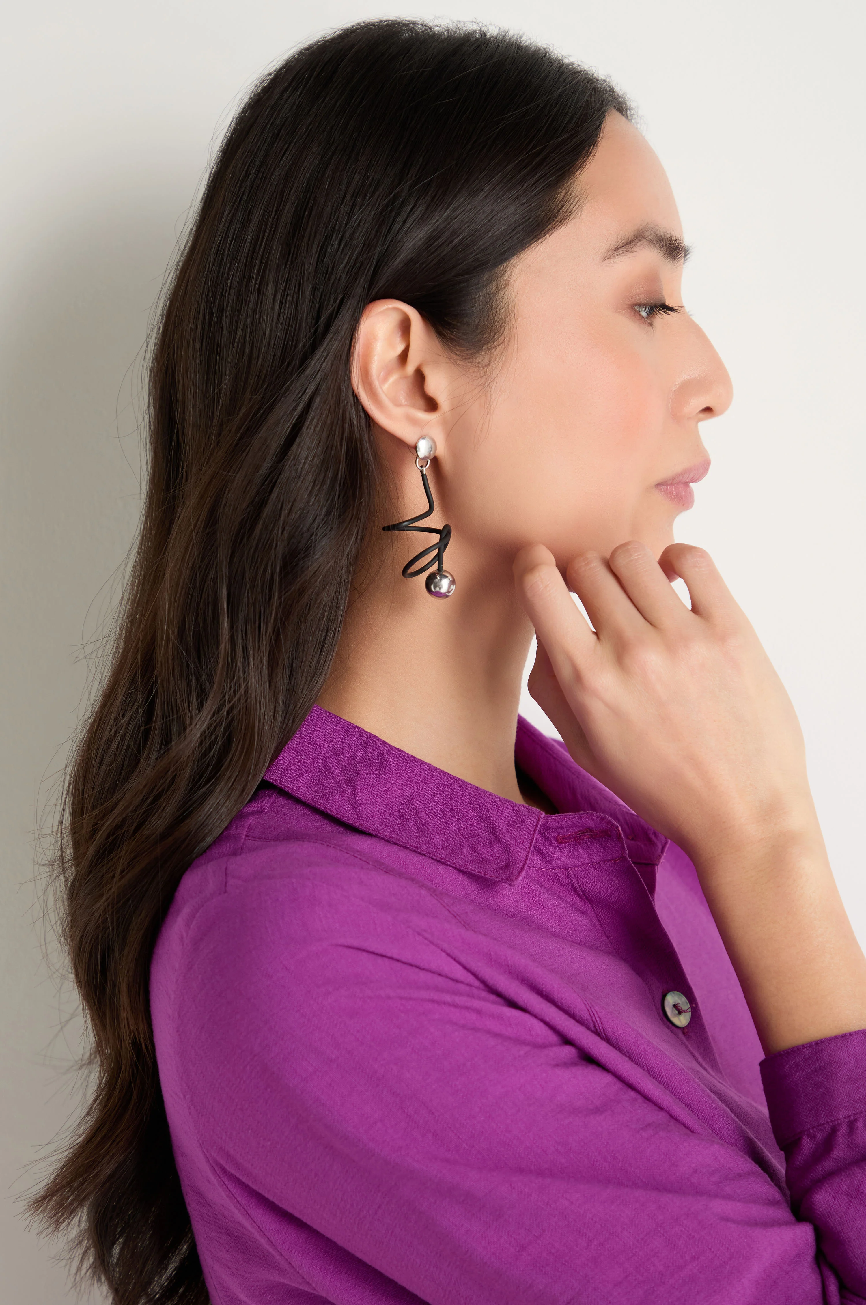Graphic Squiggle Earrings - Image 5