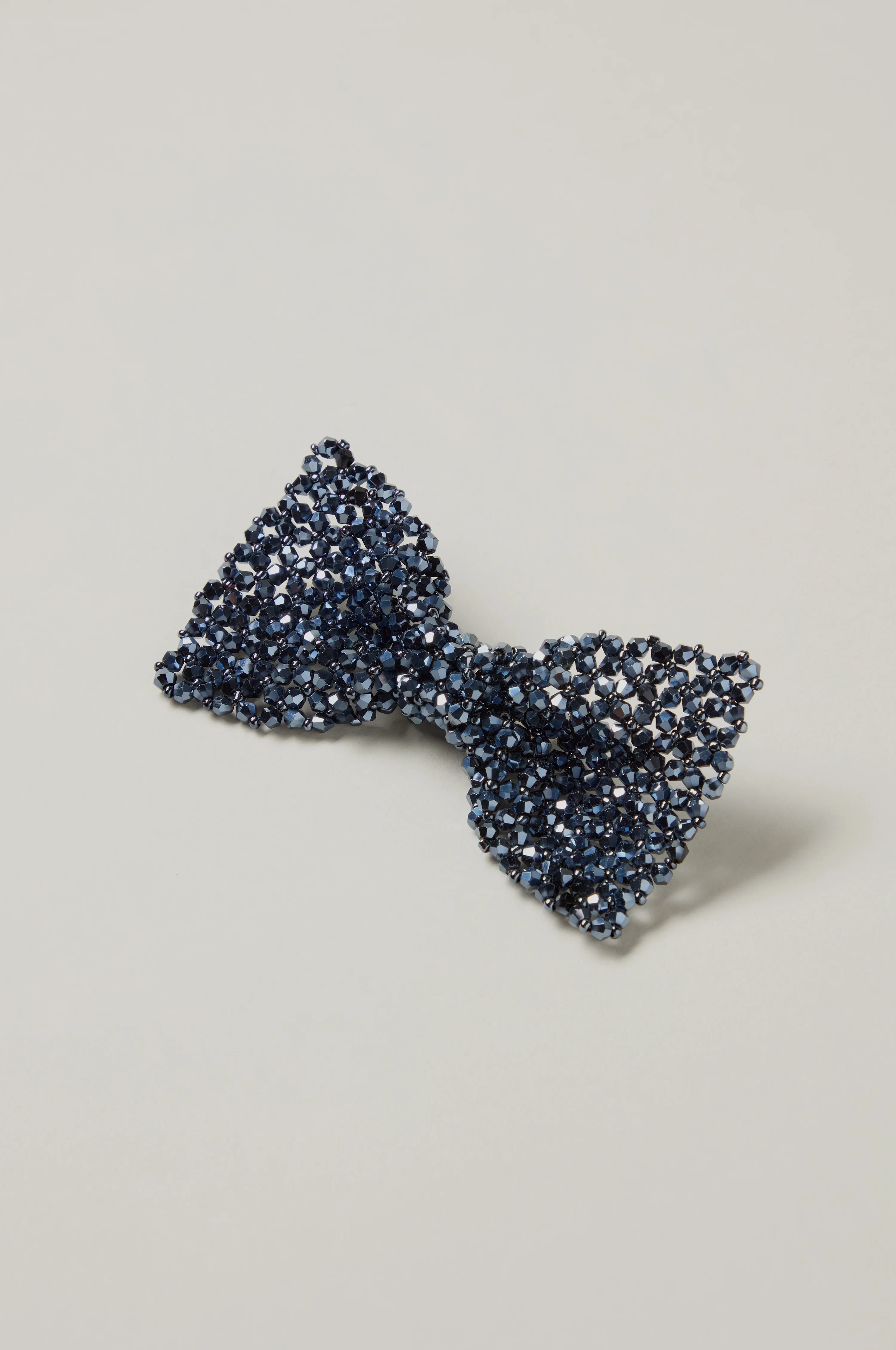 Hand Beaded Bow Tie Brooch - Image 2