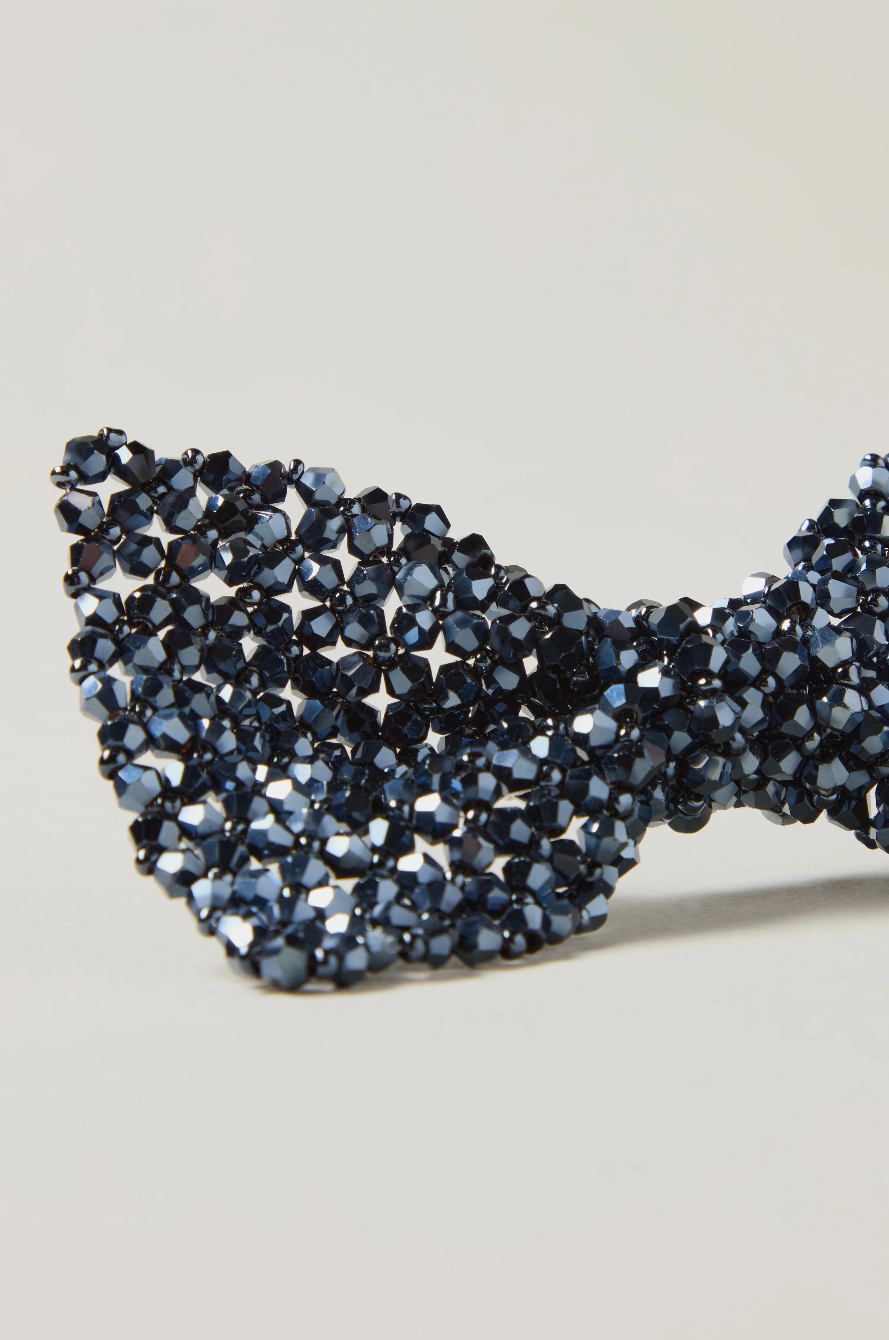 Hand Beaded Bow Tie Brooch - Image 4