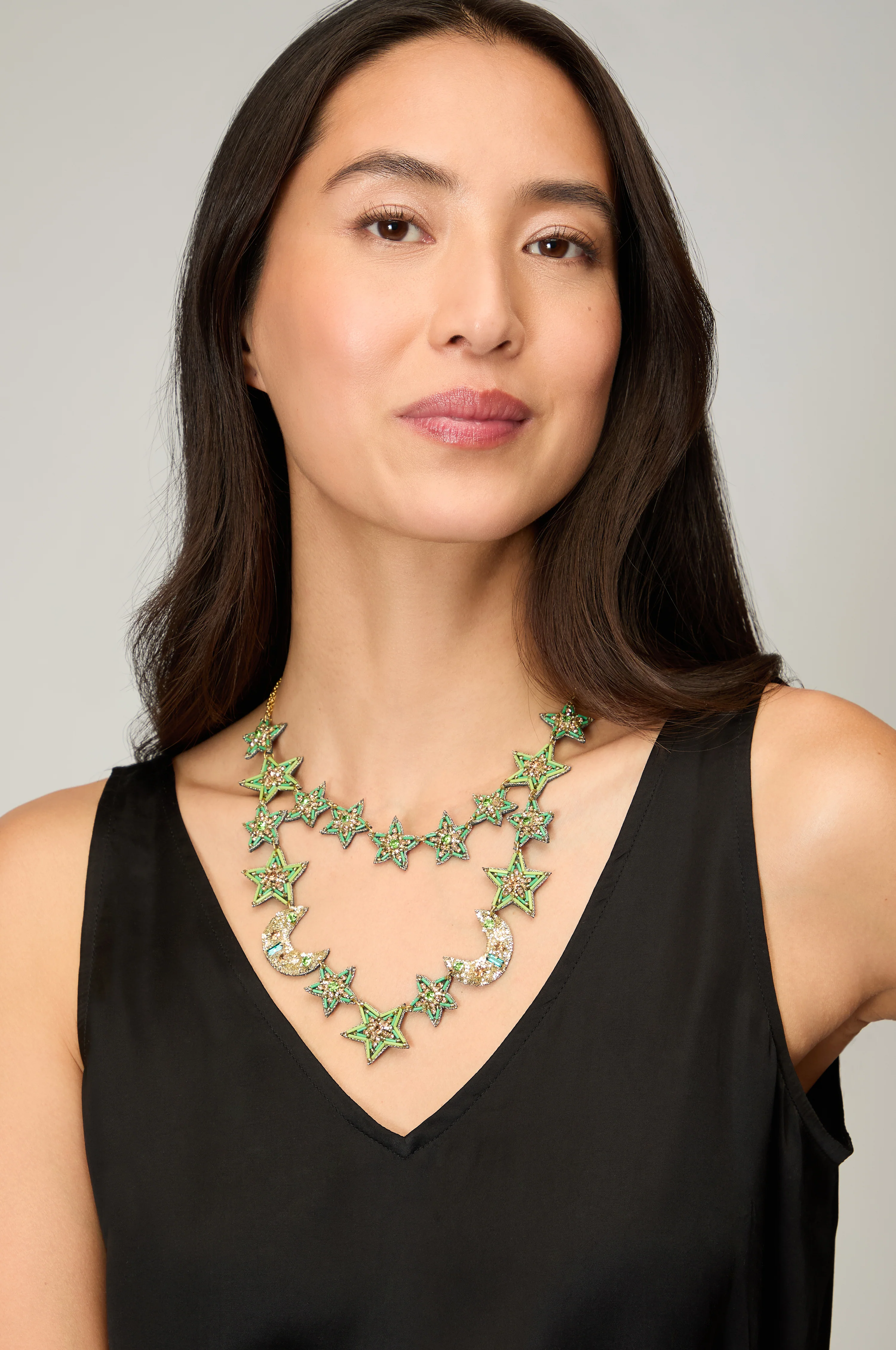 Hand Beaded Celestial Necklace - Image 4