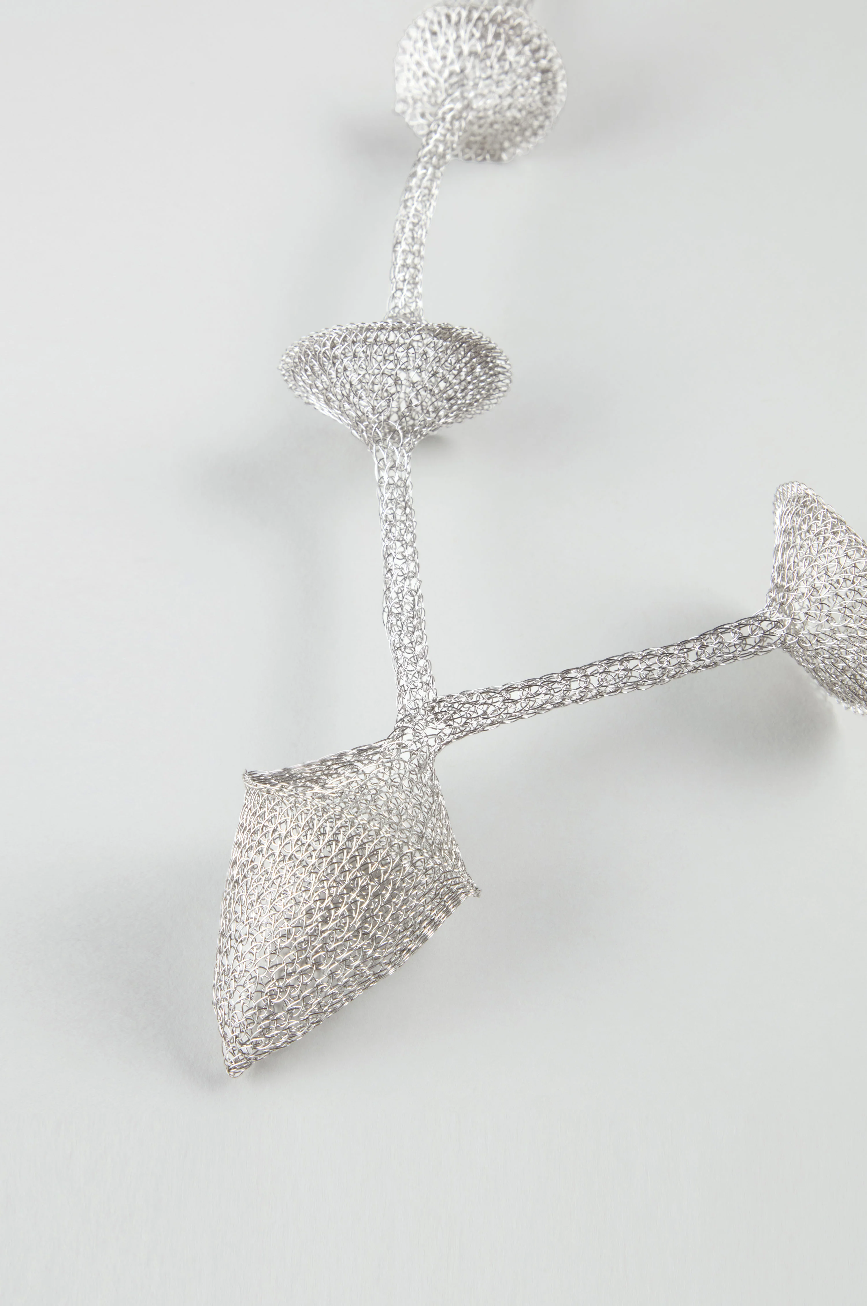 Hand Crocheted Snowdrop Necklace - Image 6