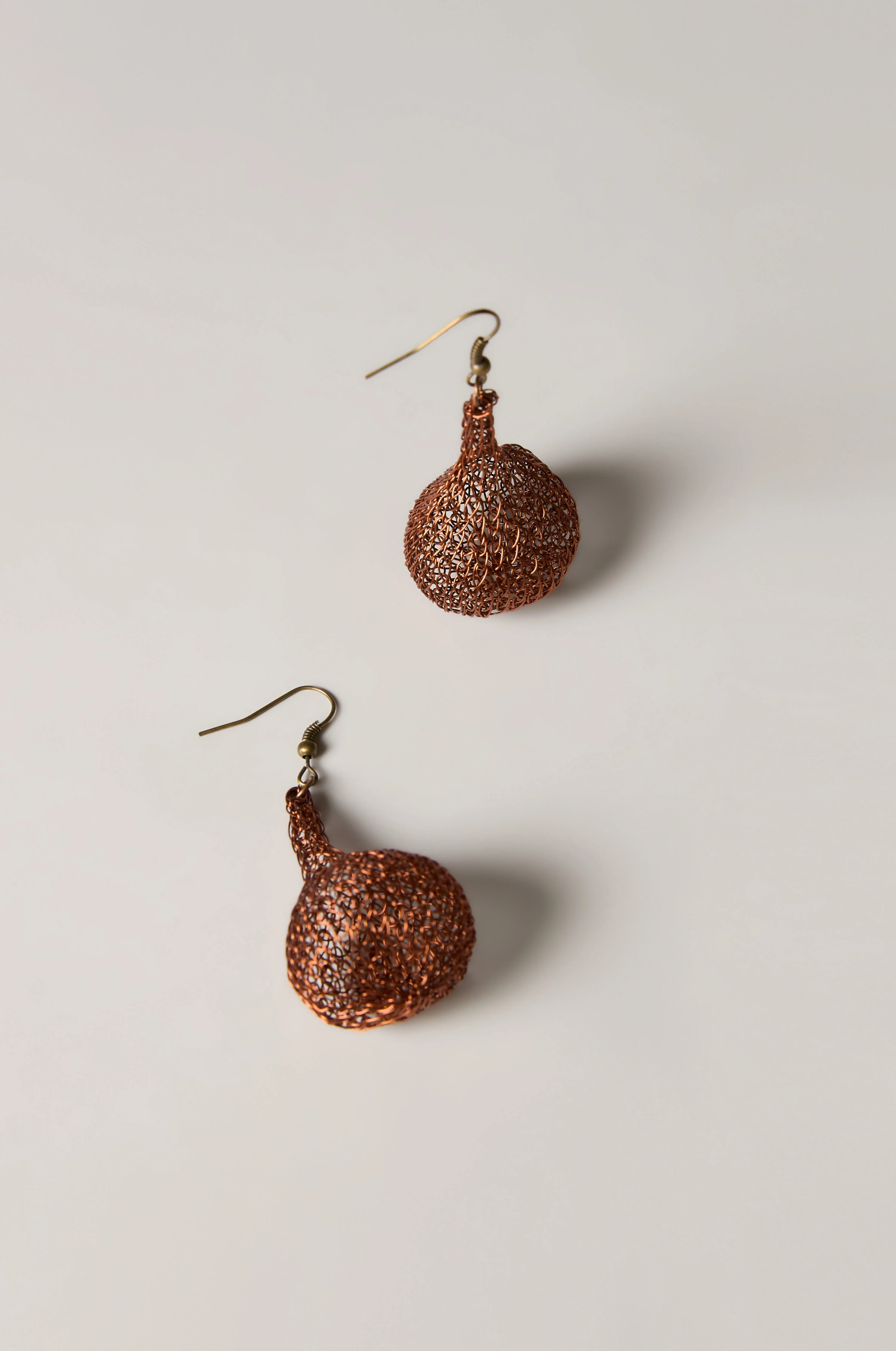 Hand Crocheted Teardrop Earrings - Image 3