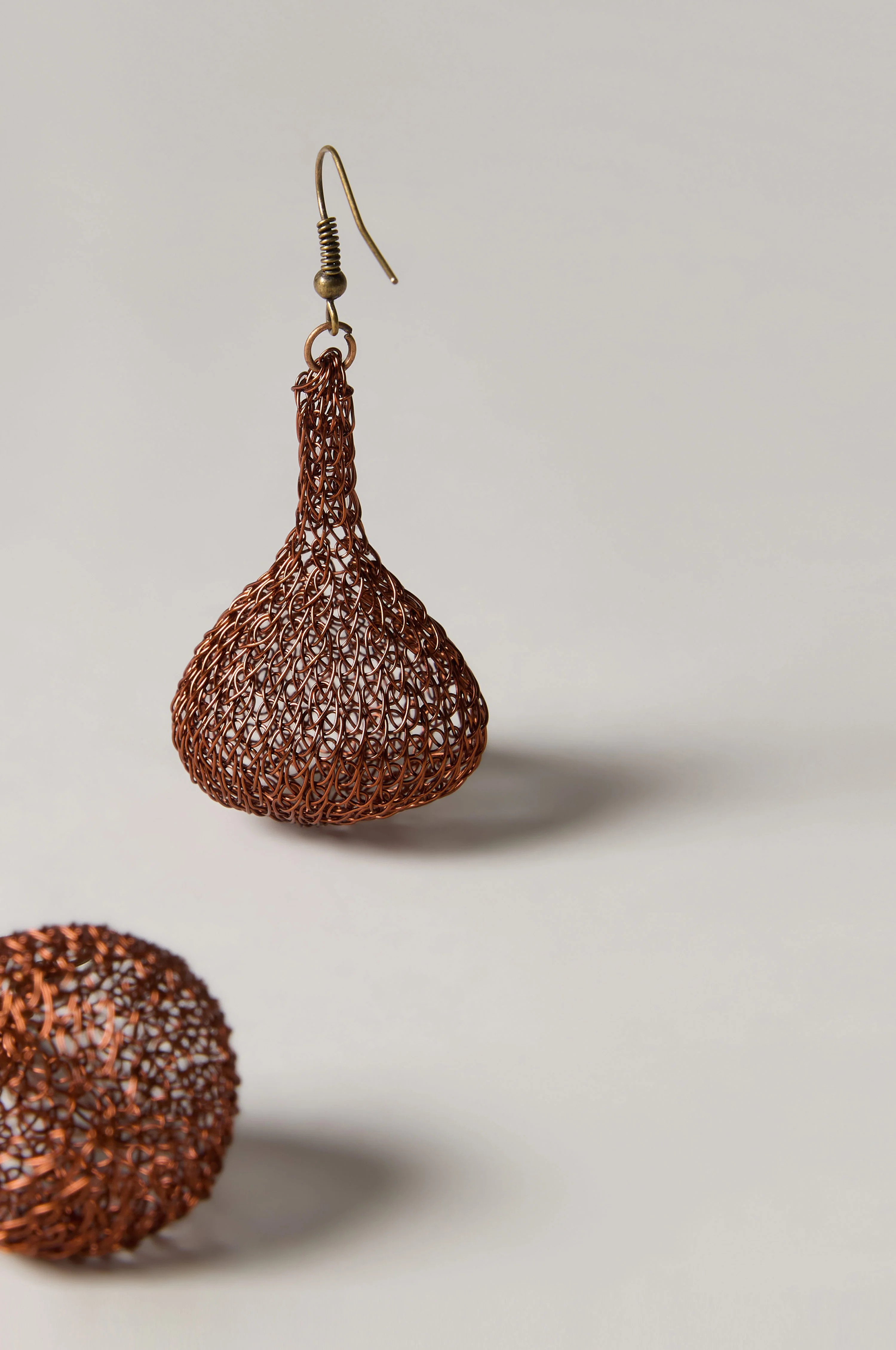 Hand Crocheted Teardrop Earrings - Image 6