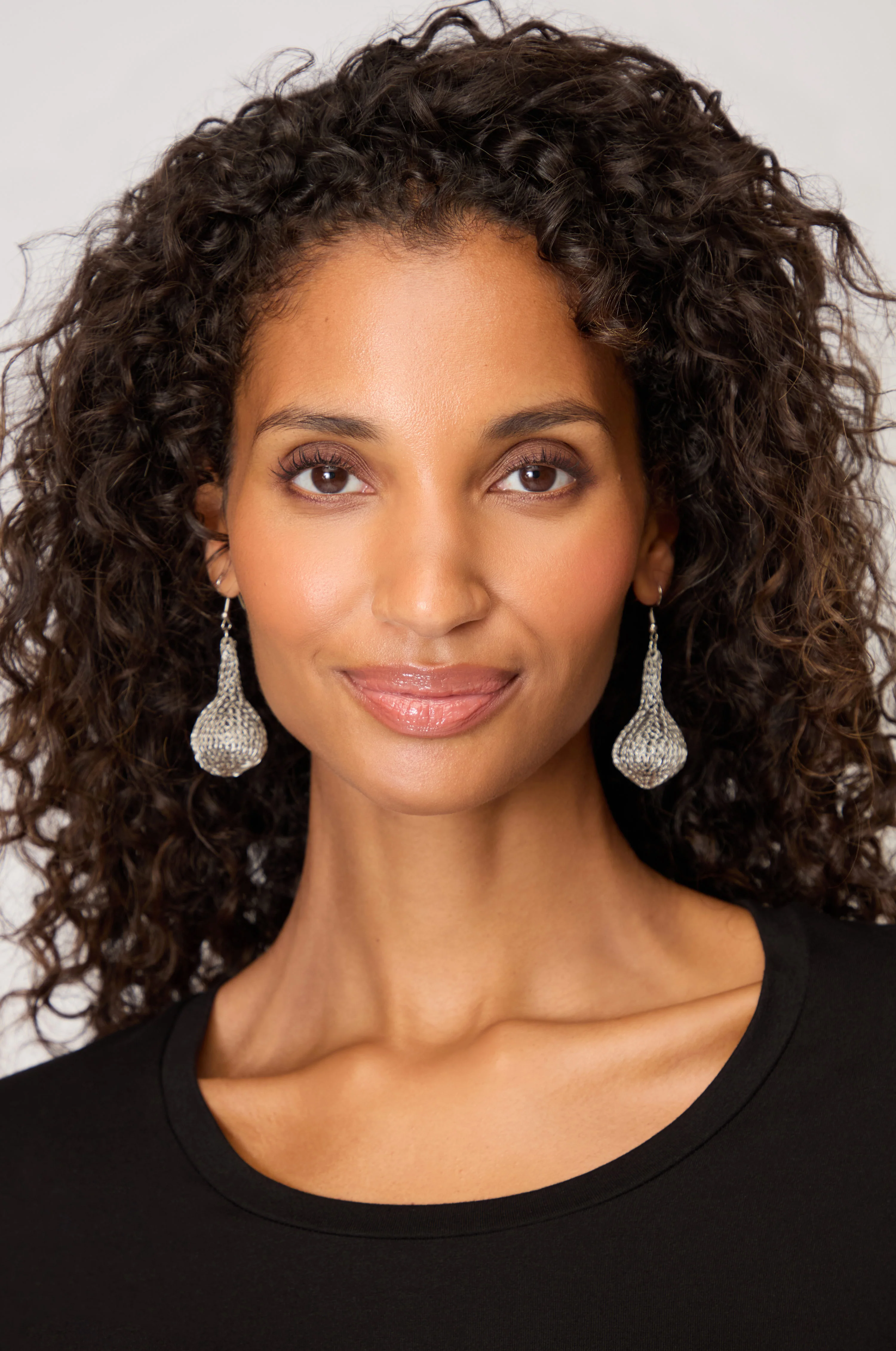 Hand Crocheted Teardrop Earrings - Image 7