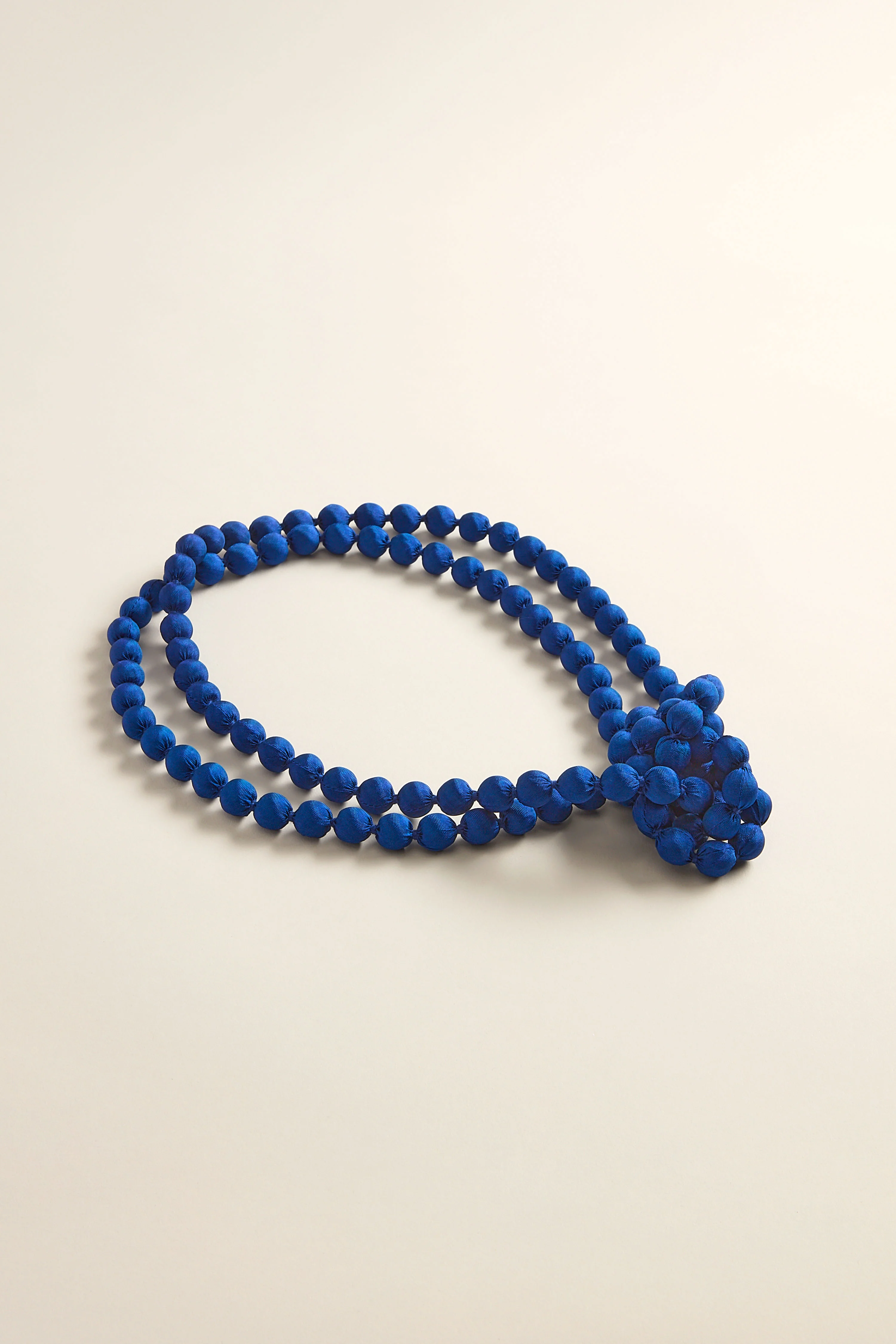 Handmade Long Silk Spheres Necklace - Image 11