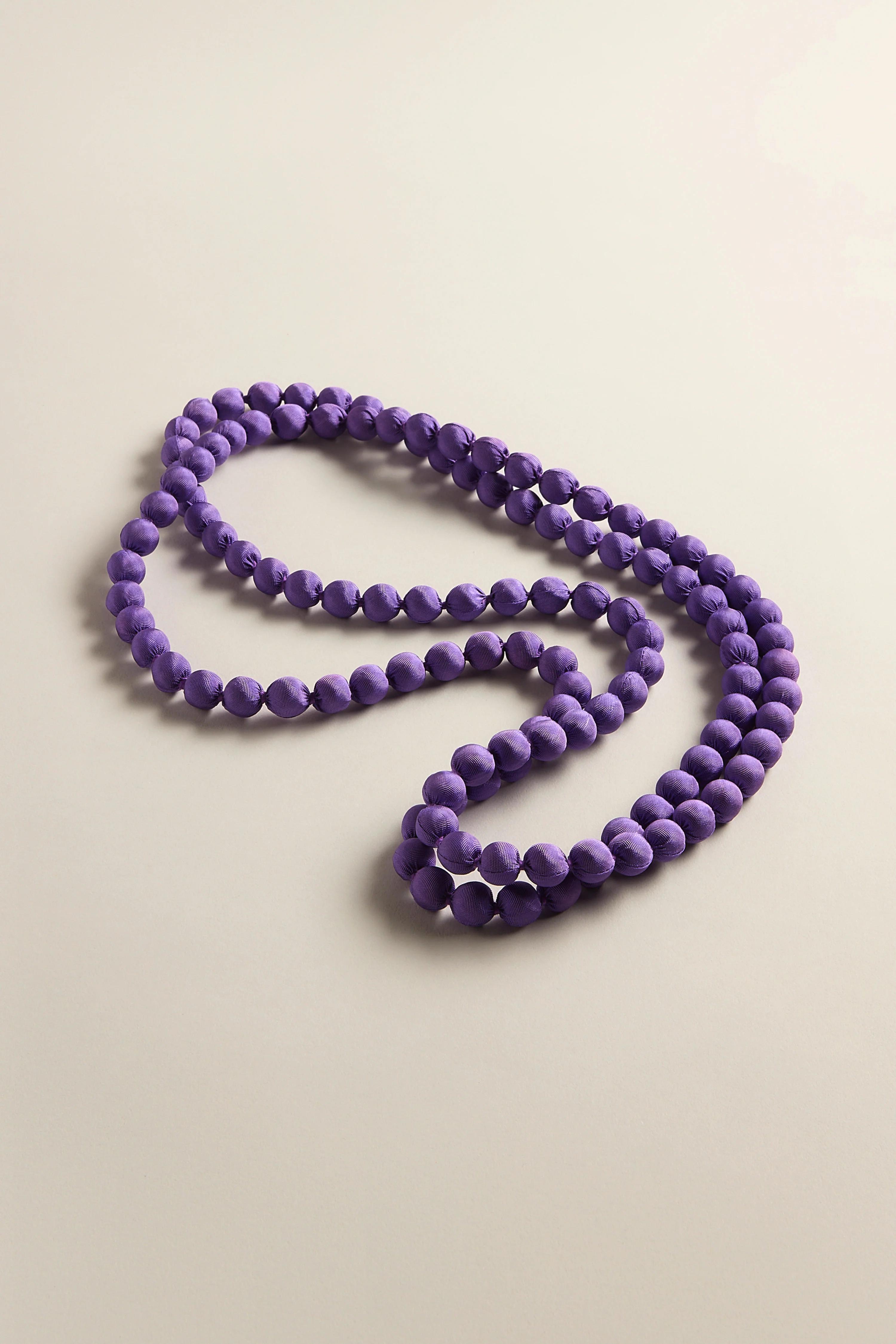 Handmade Long Silk Spheres Necklace - Image 5