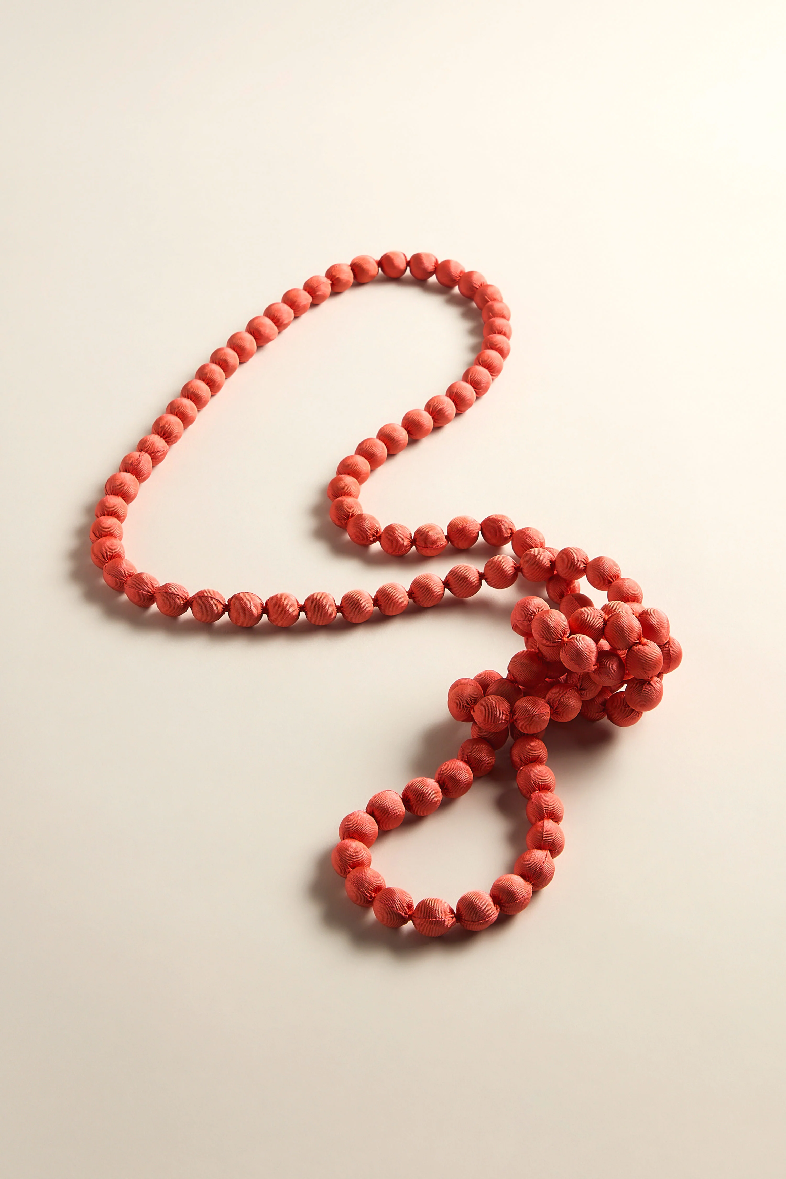 Handmade Long Silk Spheres Necklace - Image 6