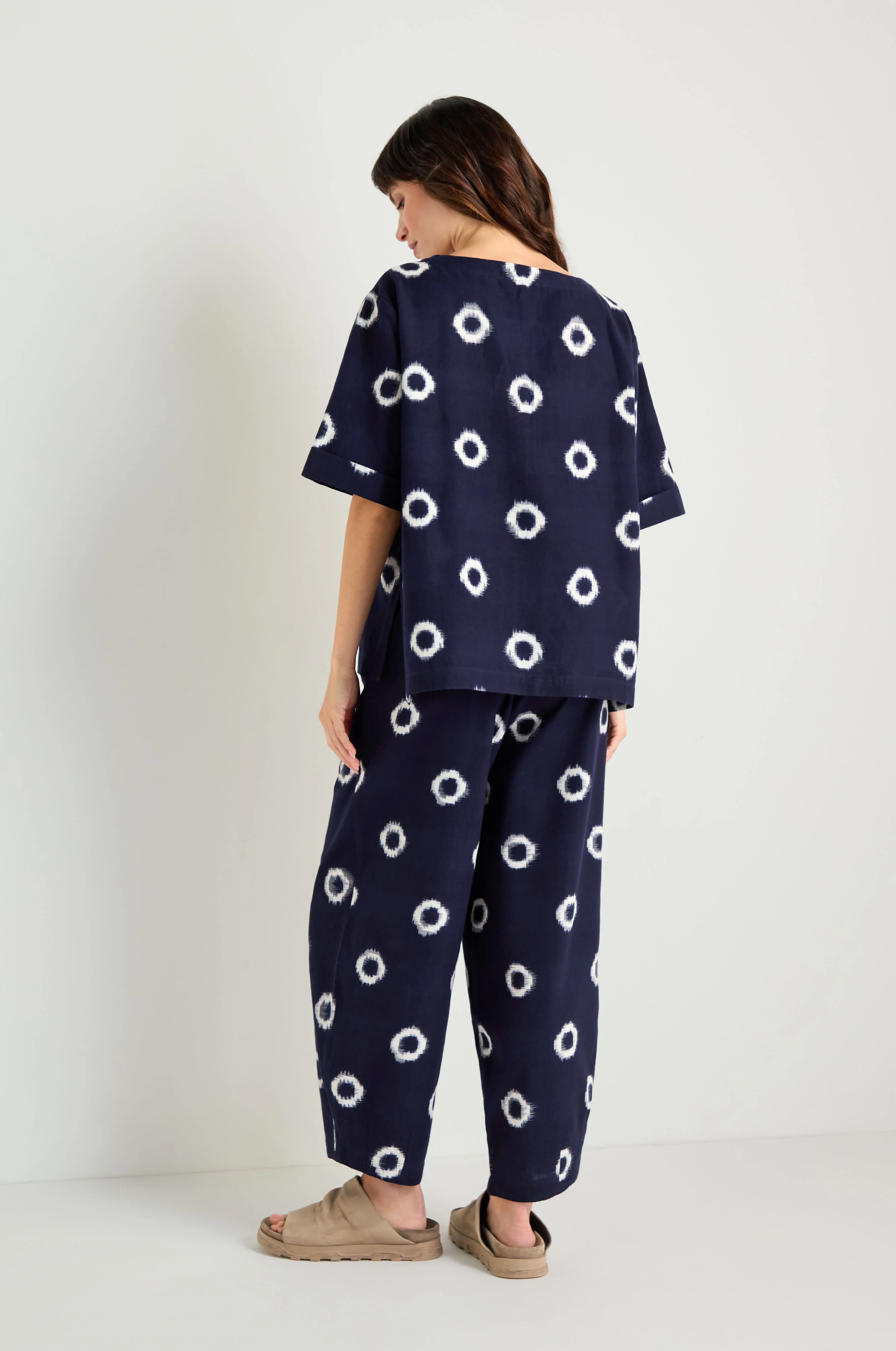 Ikat Circles Cotton Top - Image 4