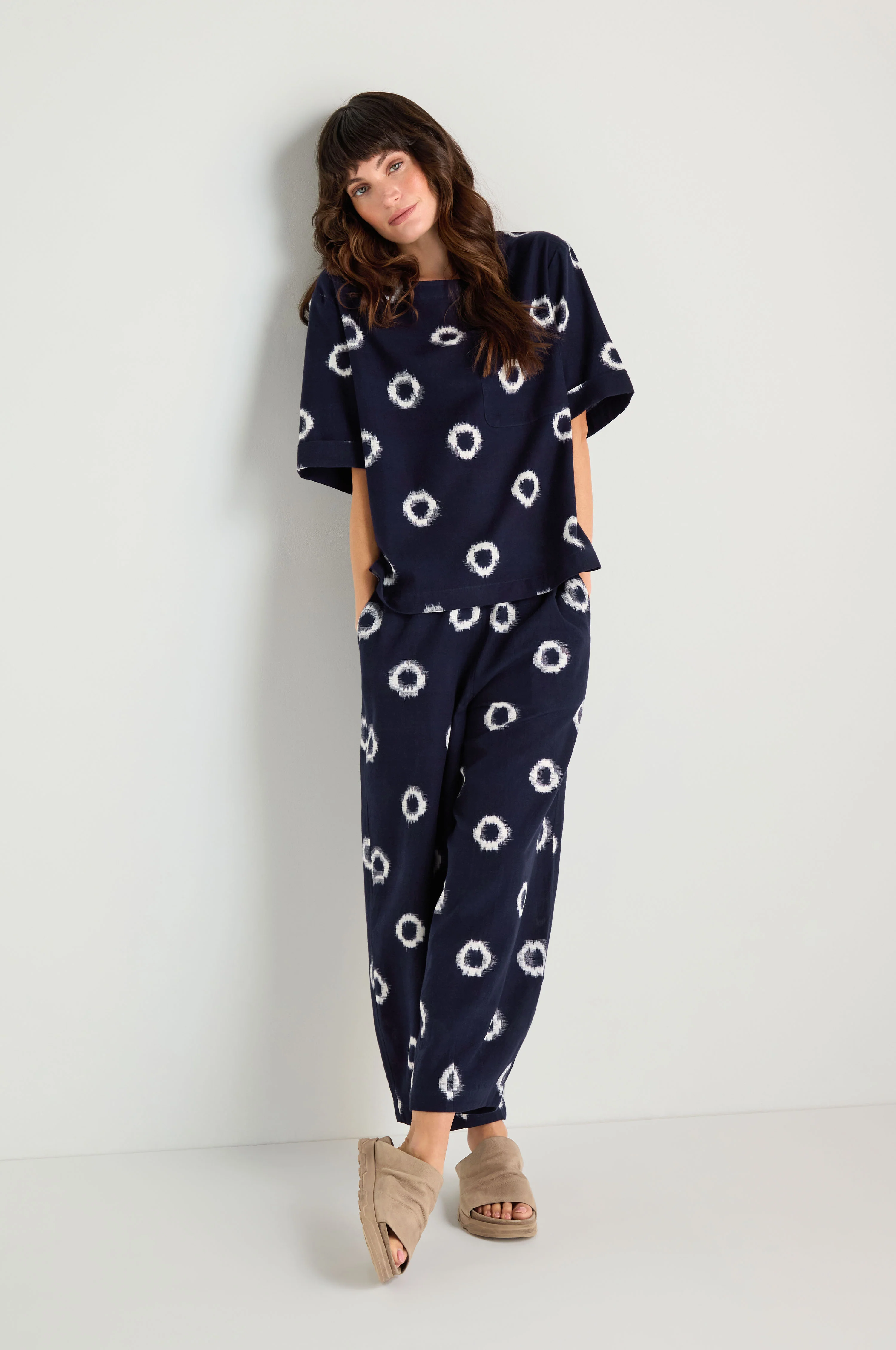 Ikat Circles Cotton Top - Image 5