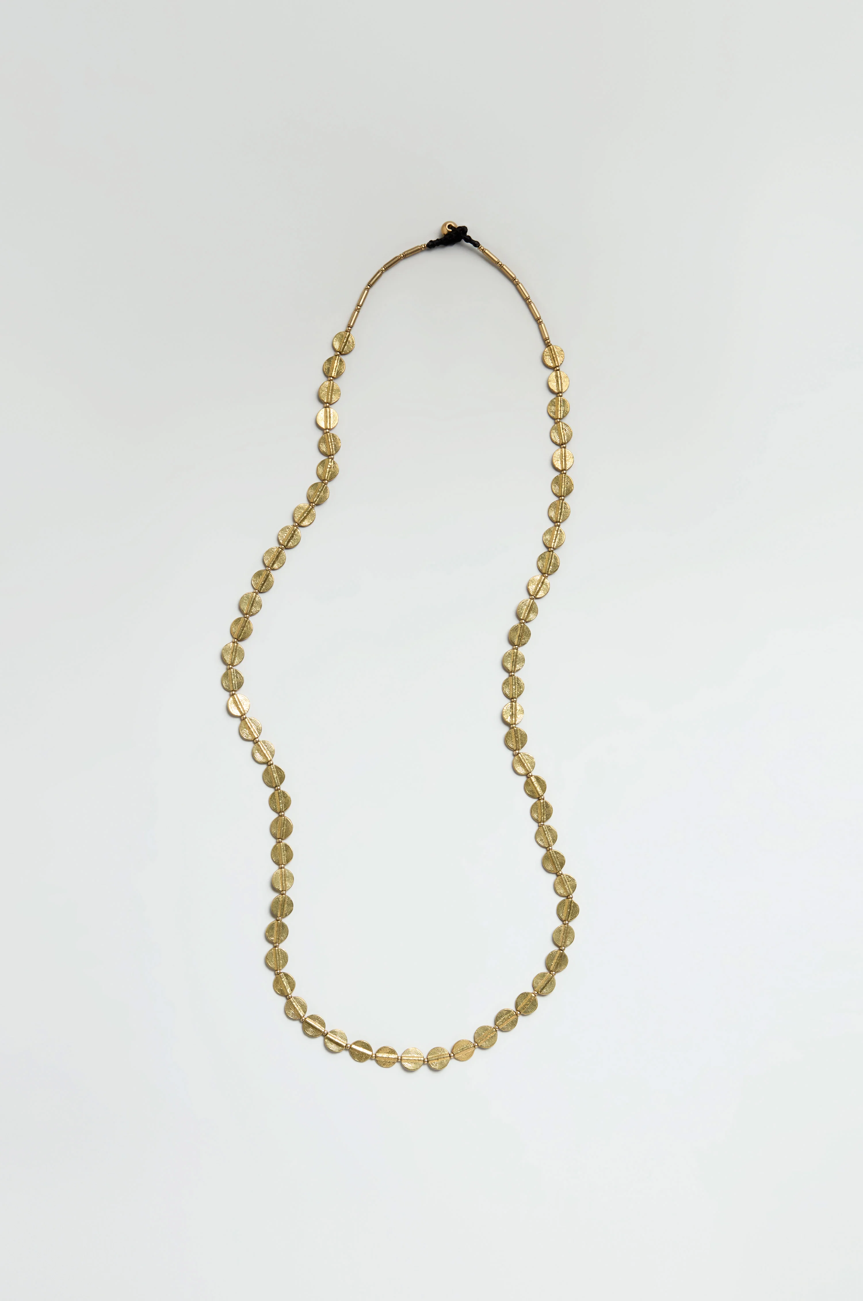 Long Engraved Circles Necklace - Image 4