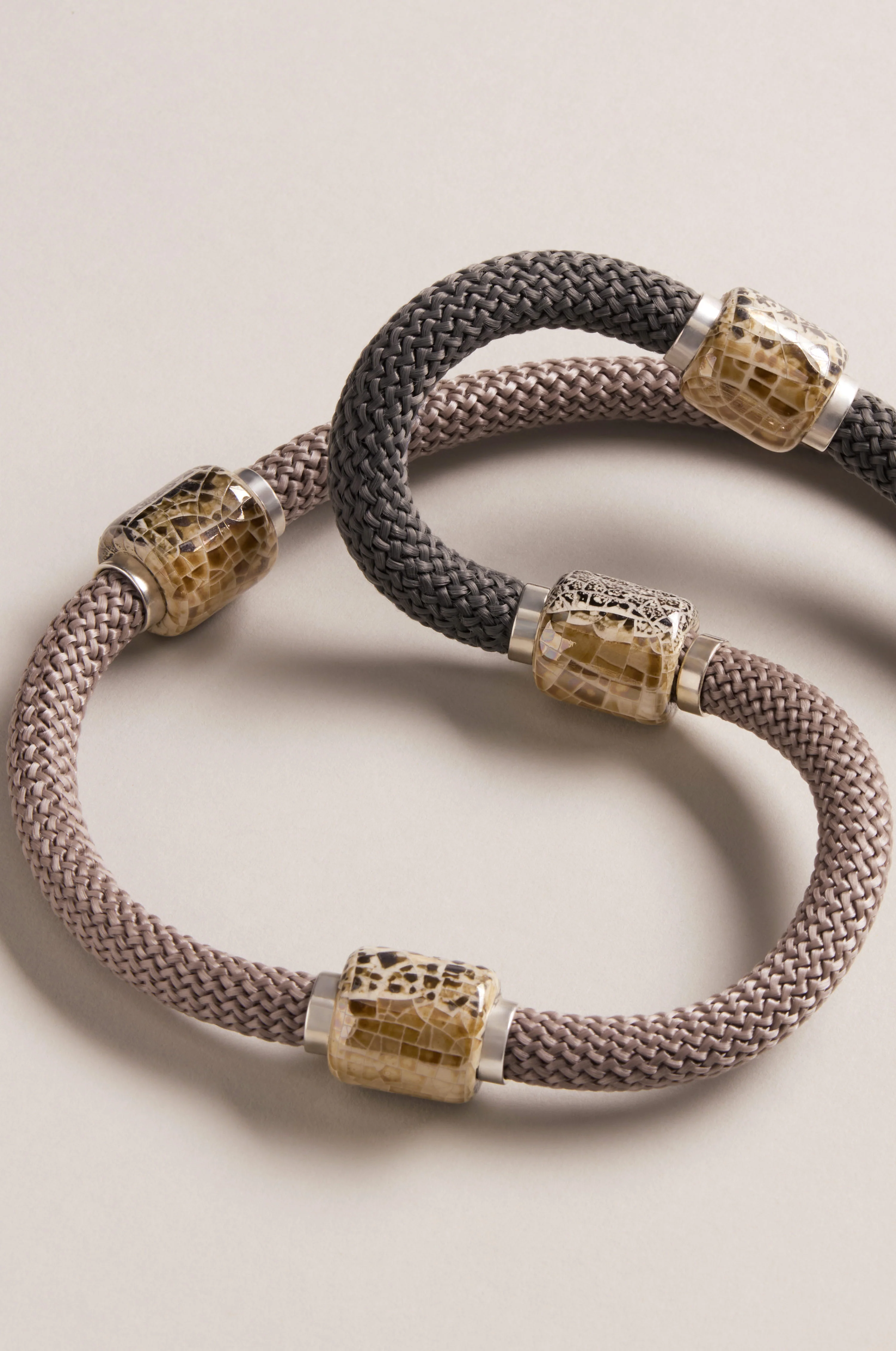 Long Mosaic Bead Necklace - Image 3
