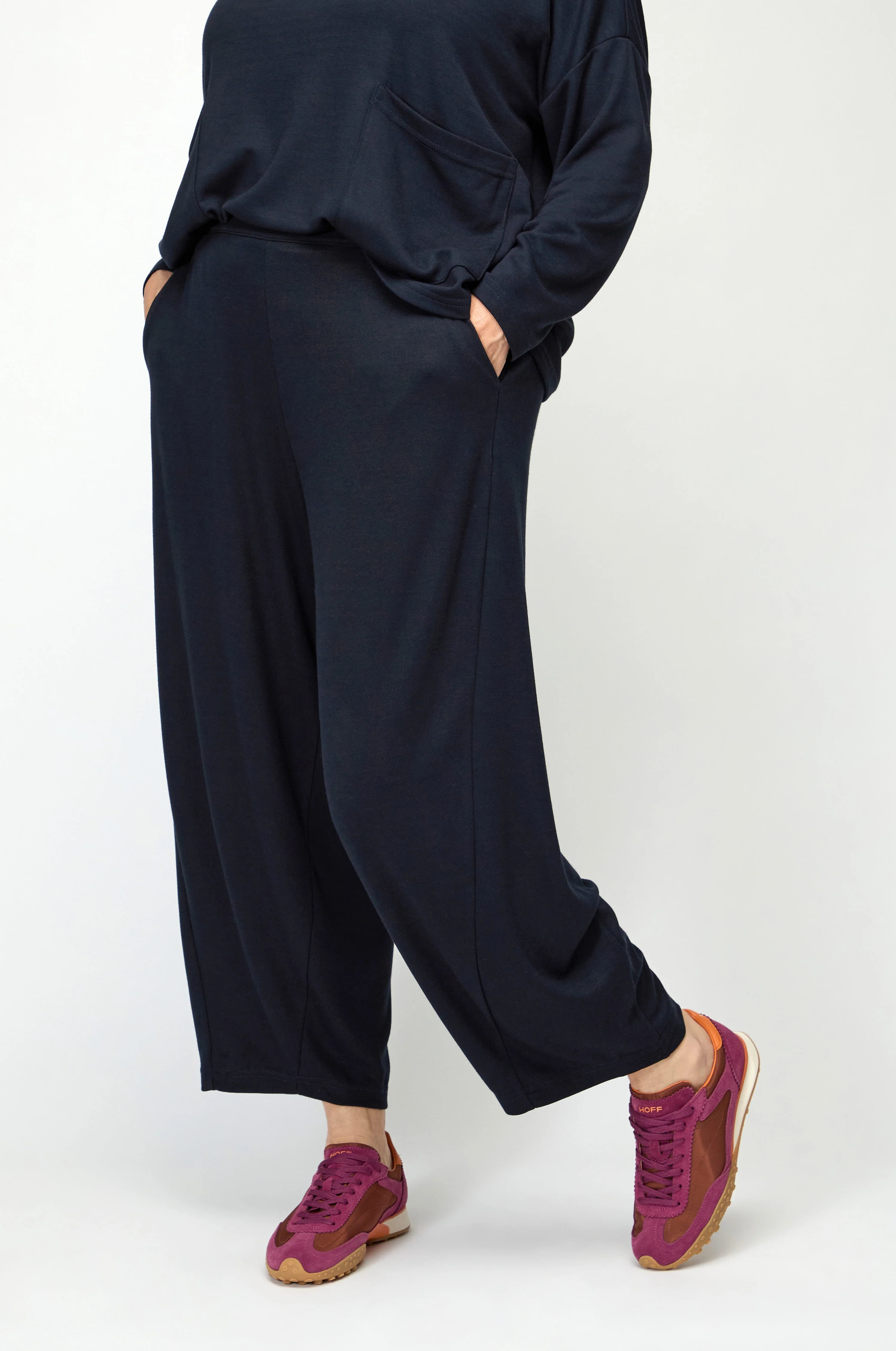 Luxe Viscose Jersey Bubble Trousers - Image 3