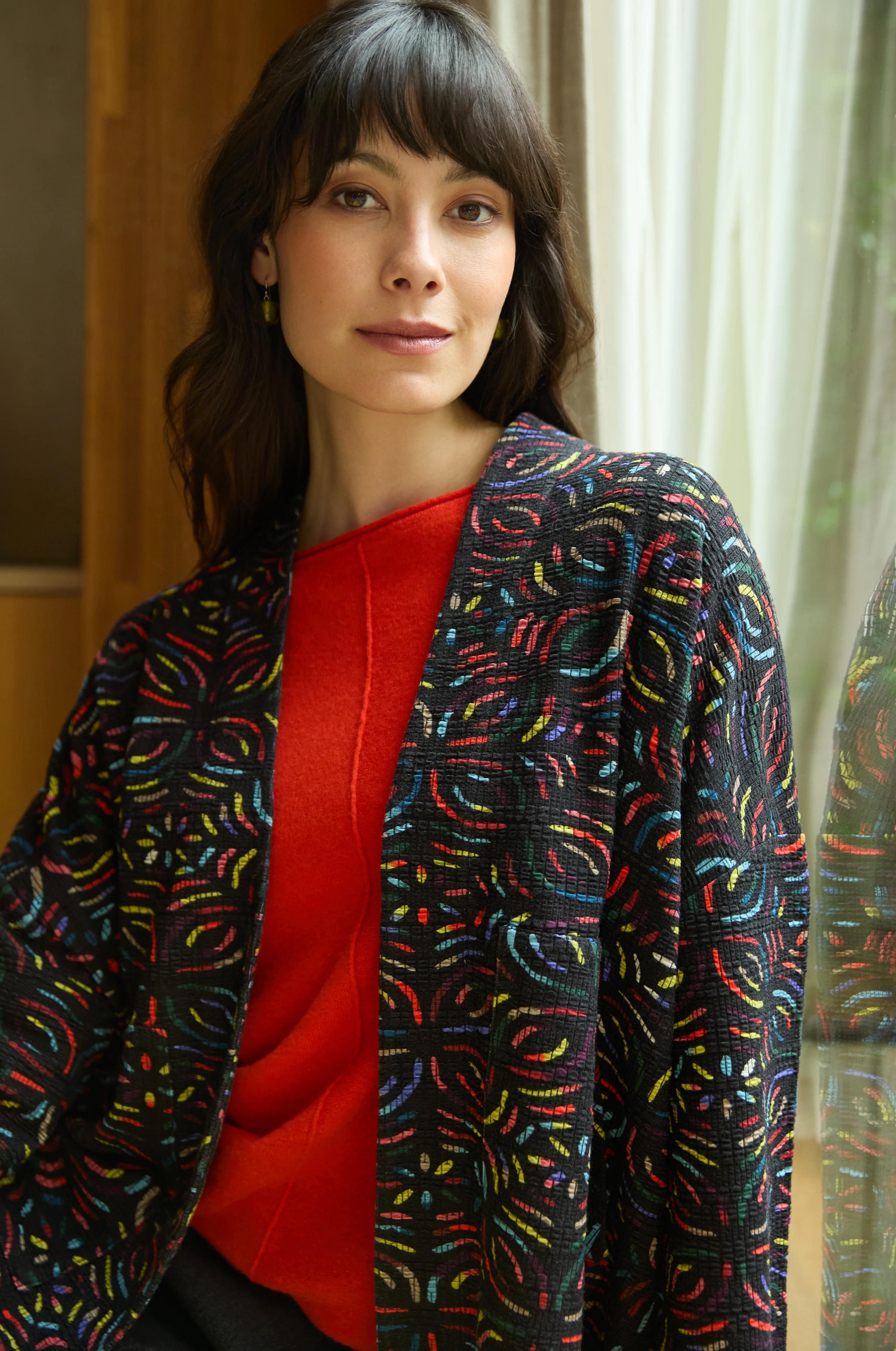 Mosaic Jacquard Jersey Jacket - Image 4