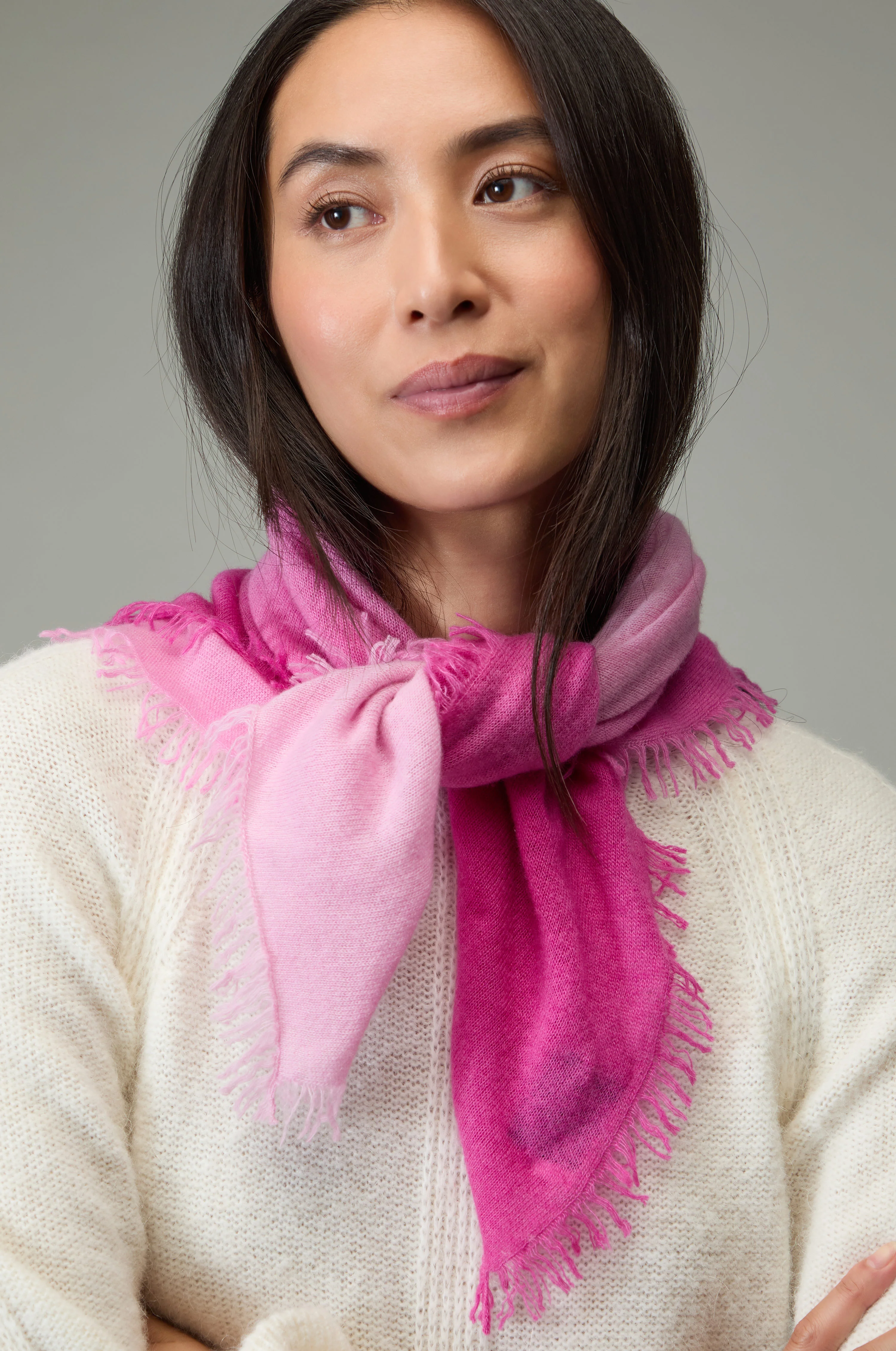 Ombre Cashmere Square Scarf - Image 5