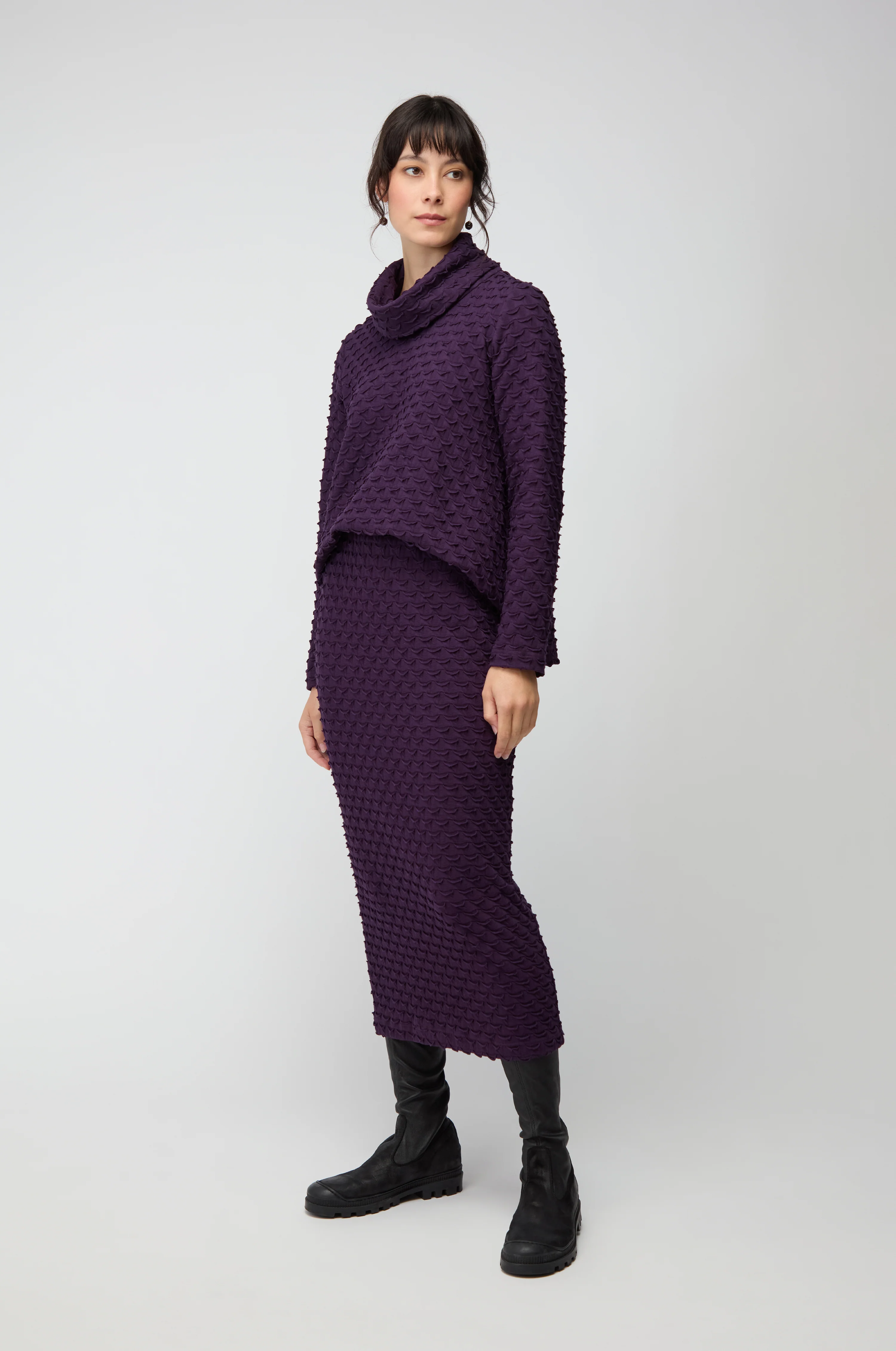 Origami Jersey Cowl Neck Top - Image 5