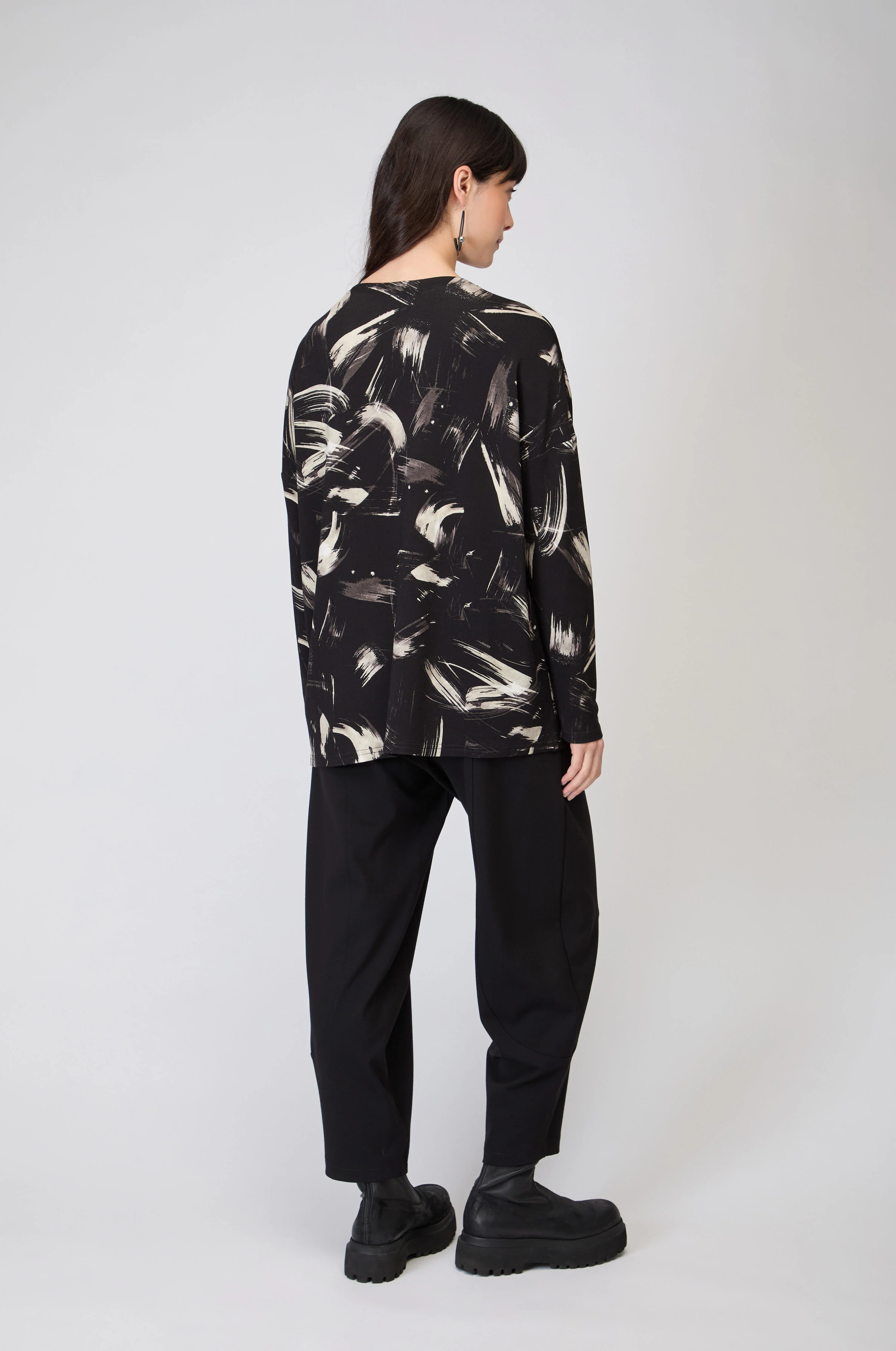 Painted Brushstrokes Jersey Top - Image 6