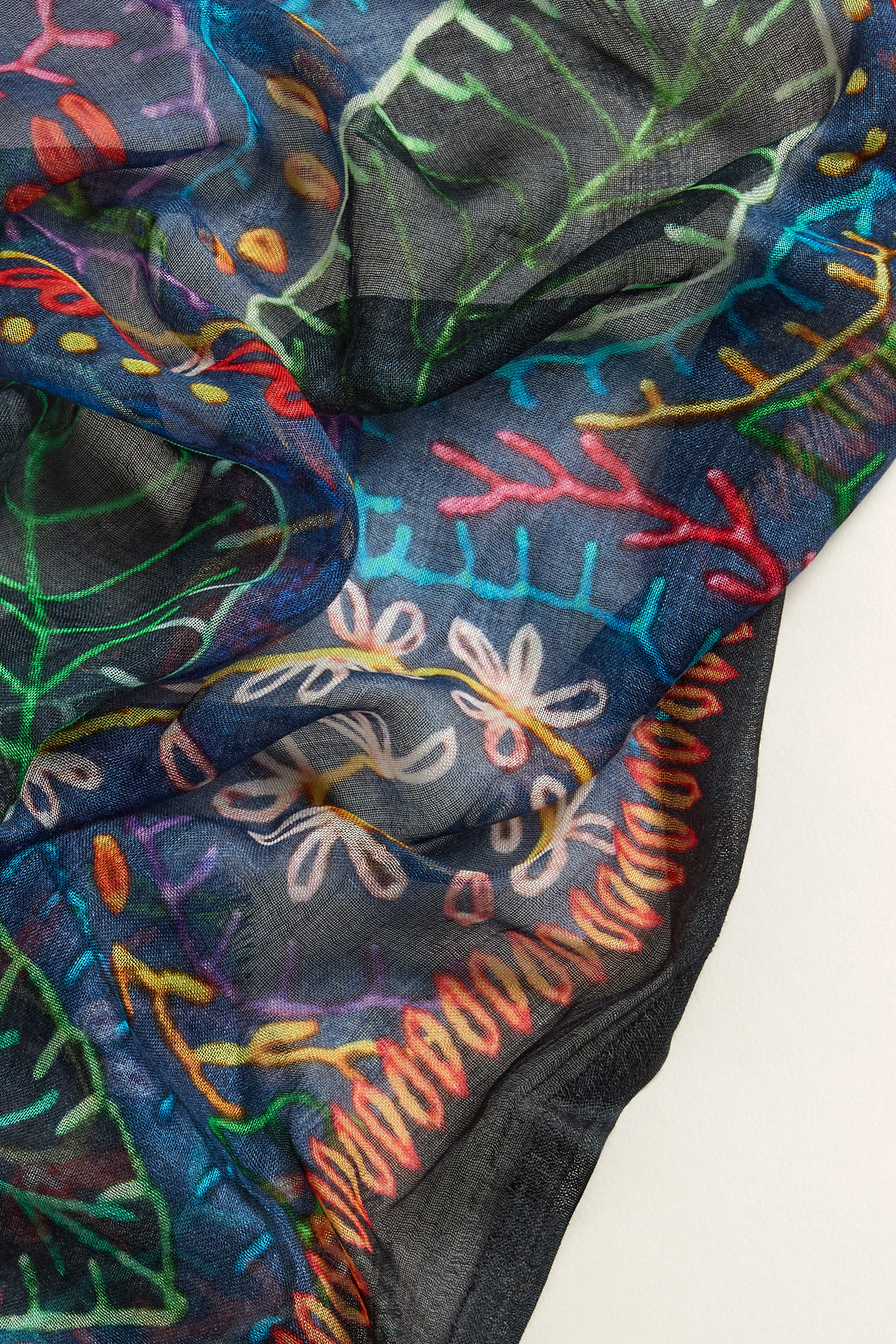 Painted Leaves Modal Scarf - Image 3