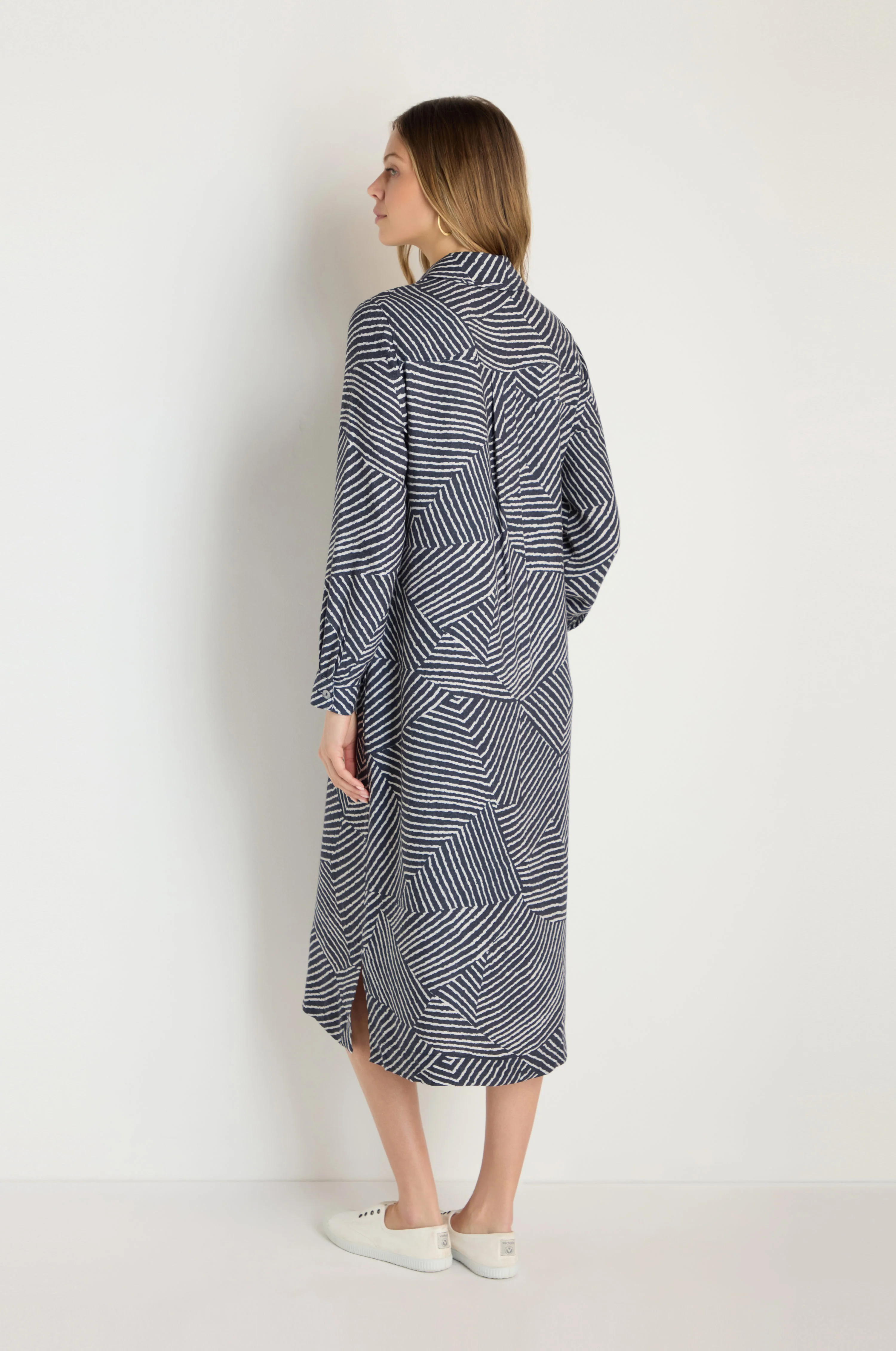 Linear Prism Shirt Dress - Image 7
