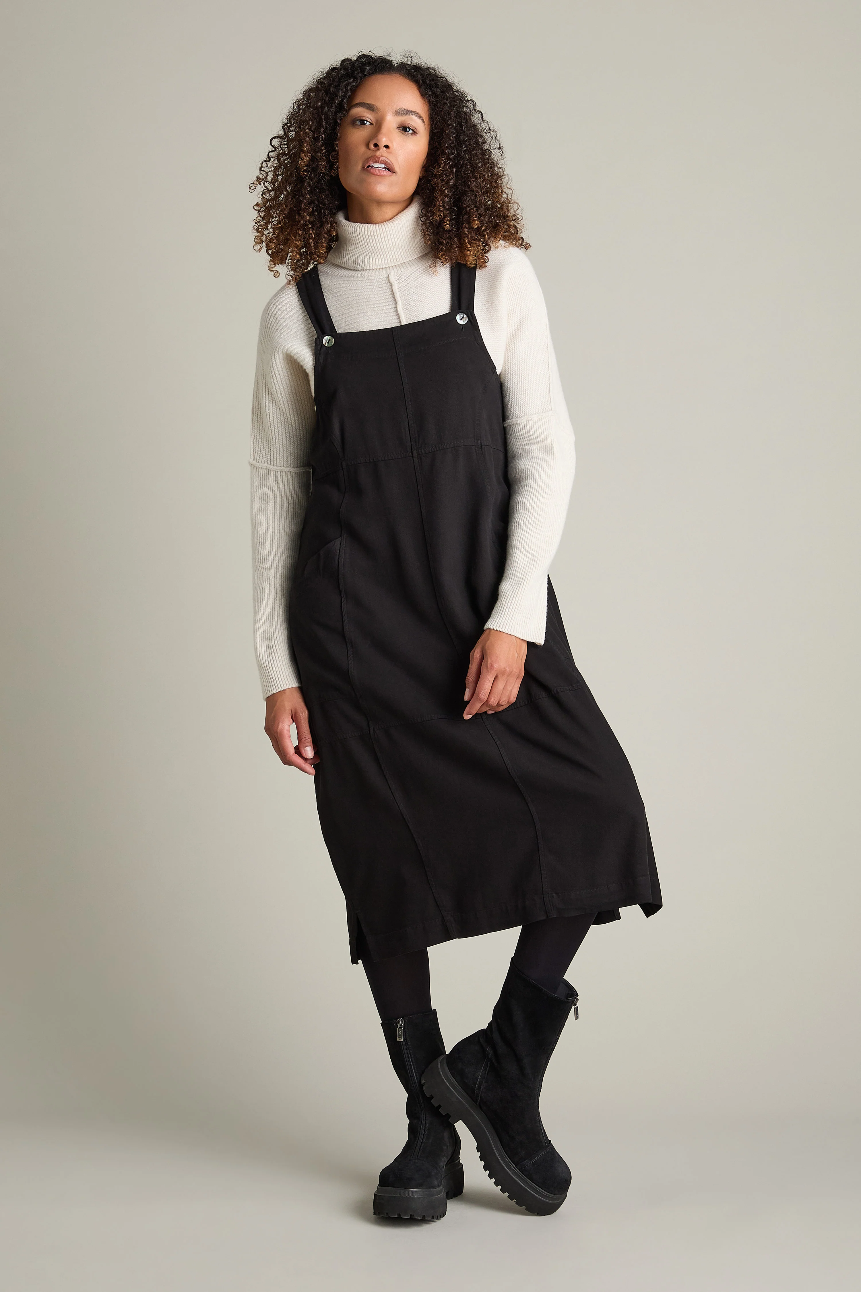 Zip Front Suede Platform Boots - Image 3