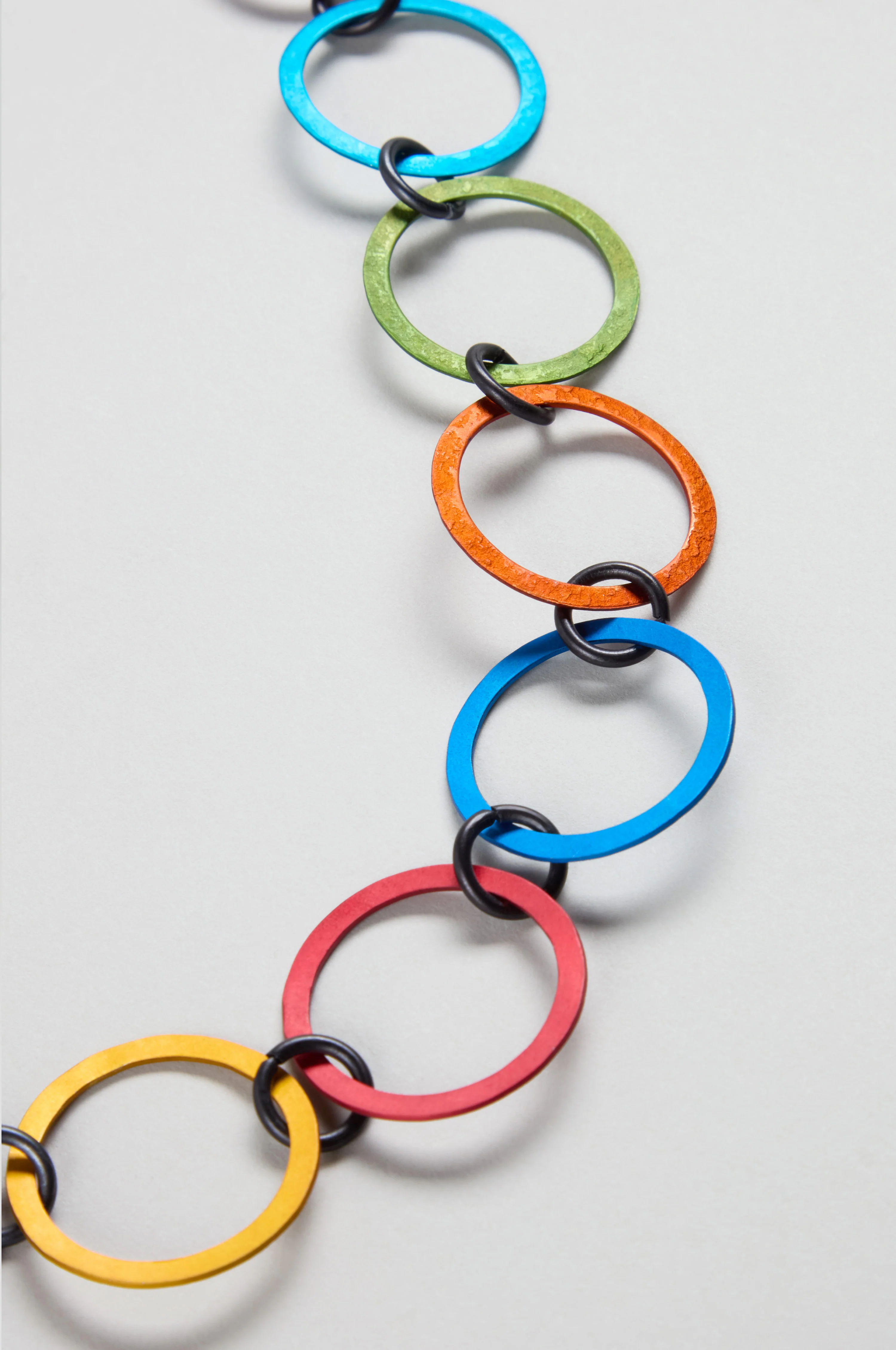Rainbow Rings Necklace - Image 4