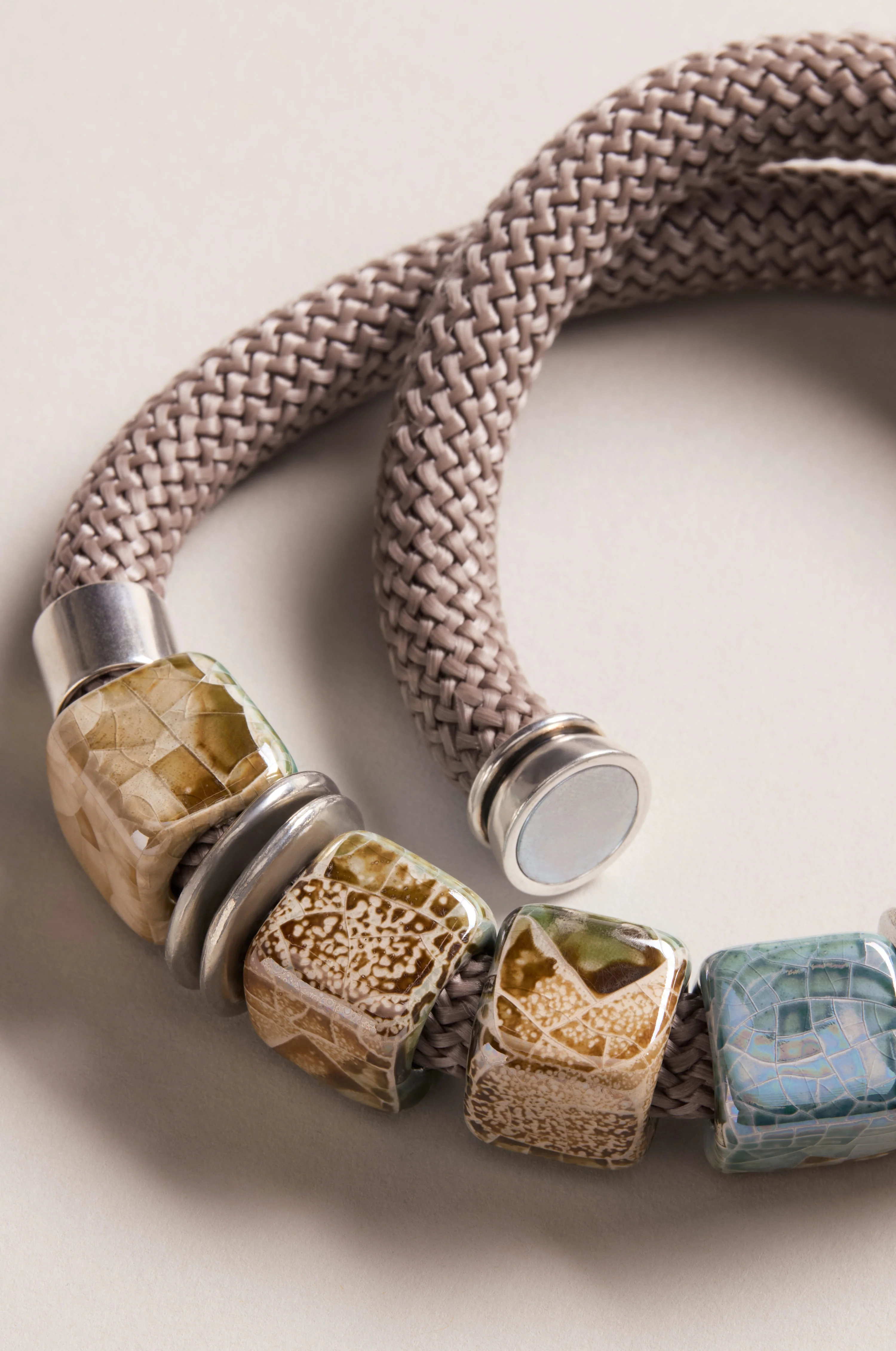 Short Marble Cube Necklace - Image 3