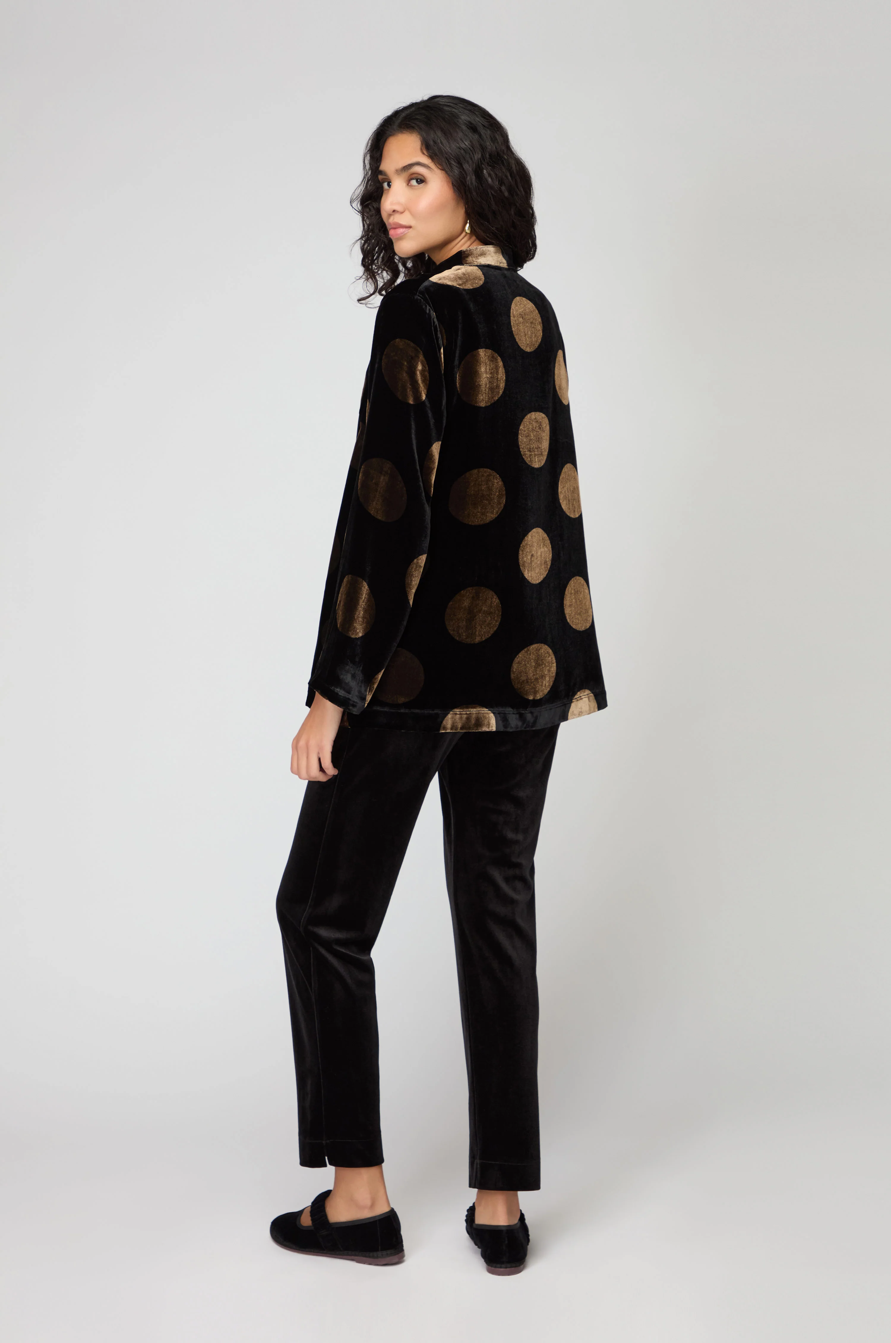 Silk Velvet Spot Shirt - Image 5