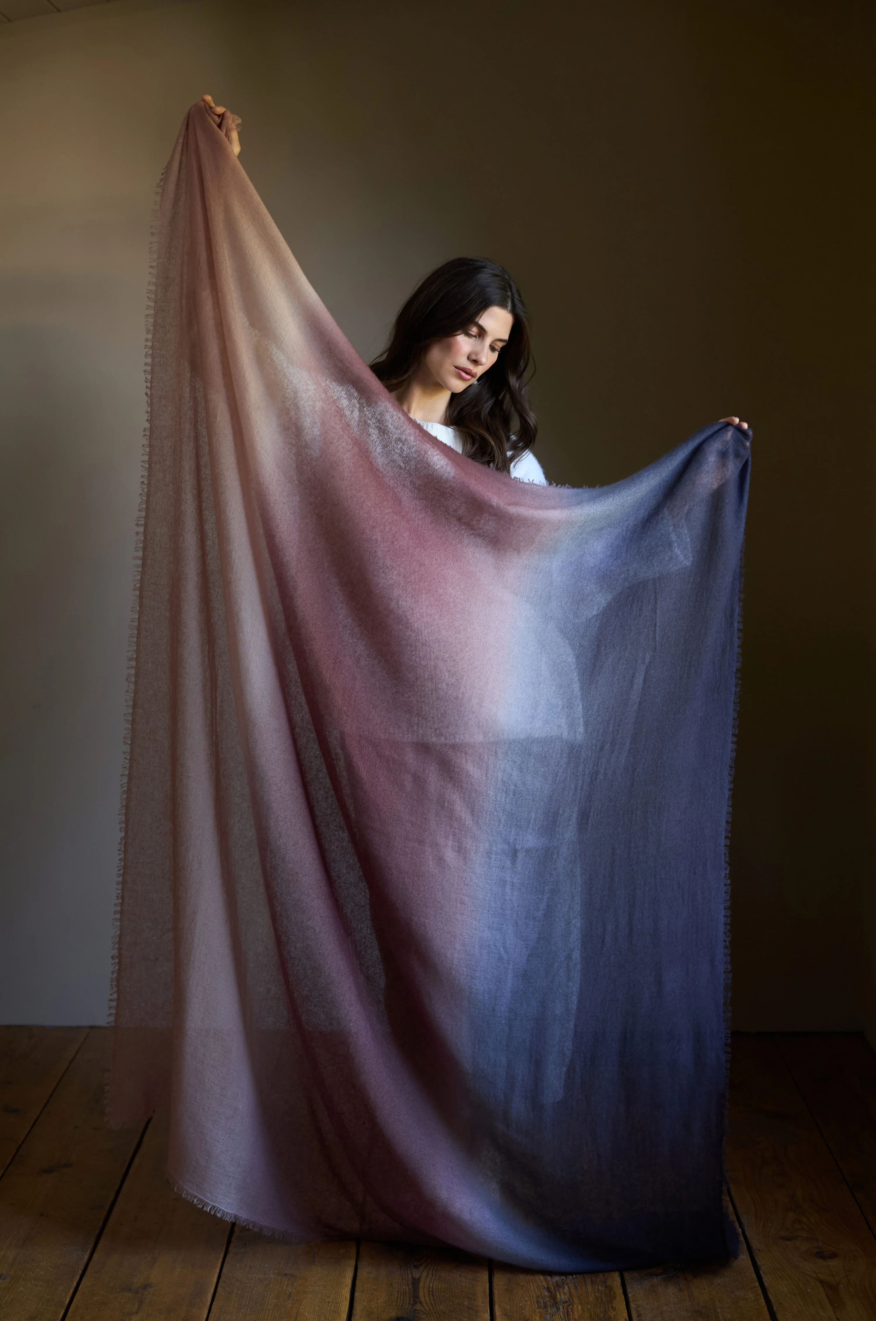 Soft Colourblend Cashmere Shawl - Image 5