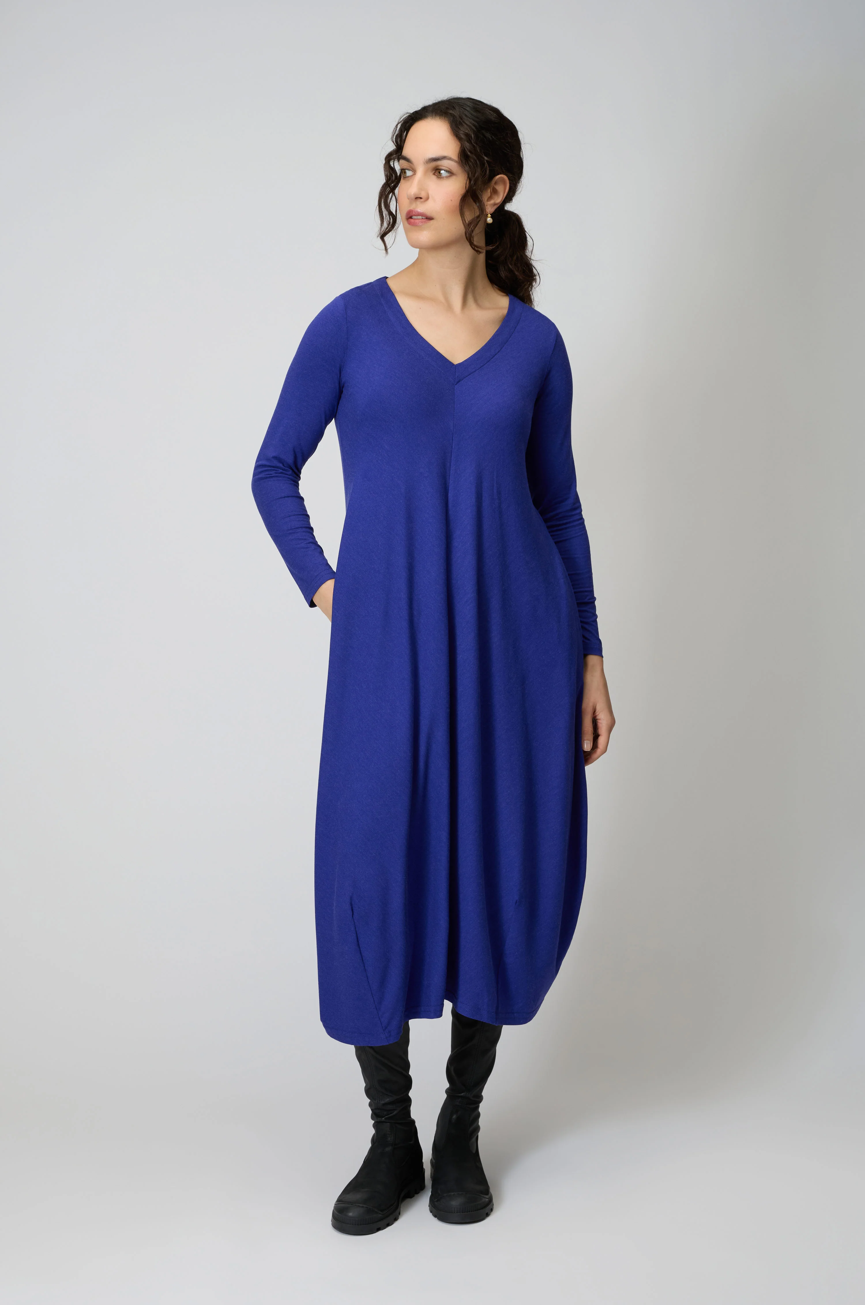 Soft Viscose Jersey Bubble Dress - Image 3