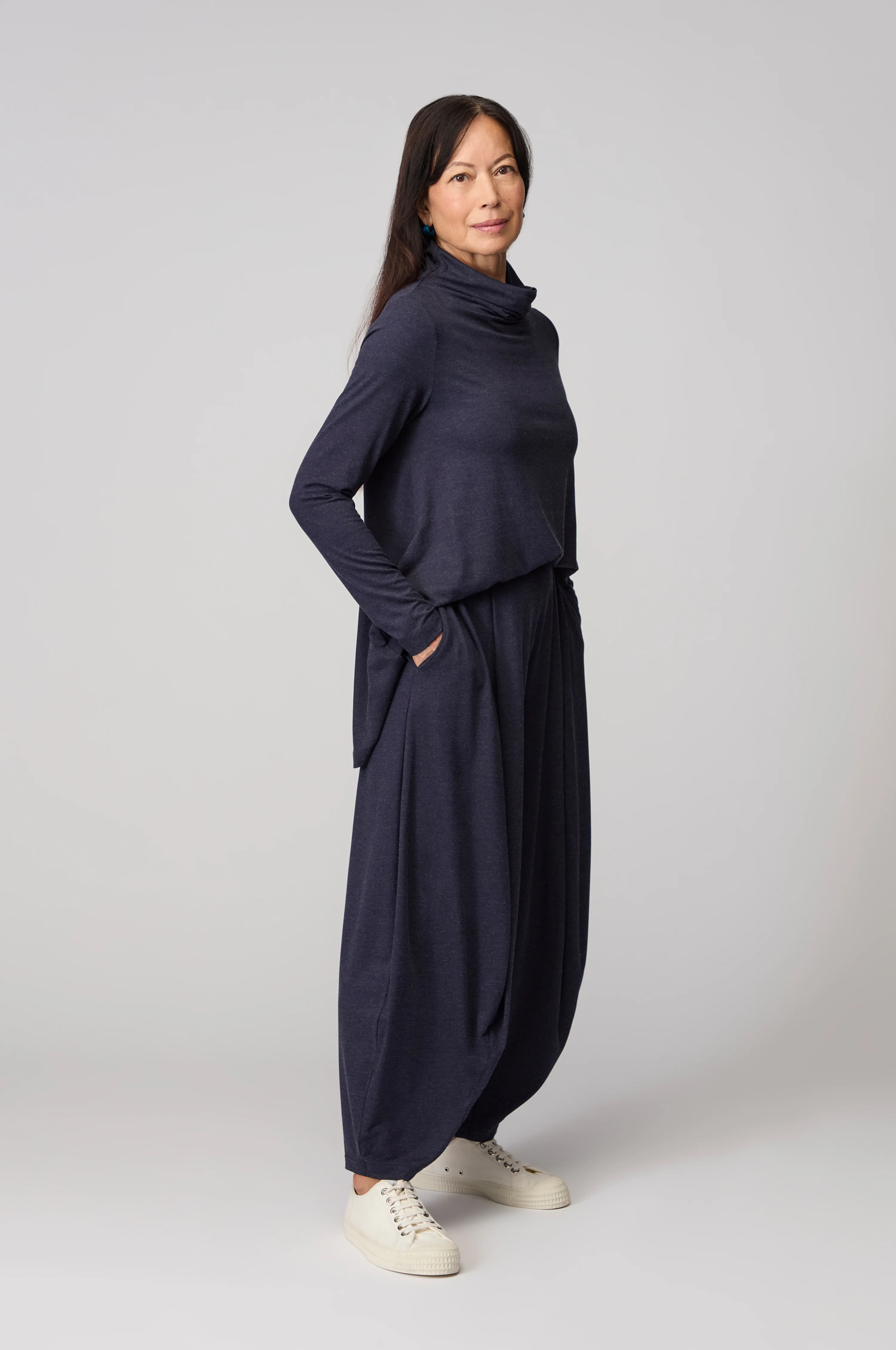 Soft Viscose Jersey Bubble Trousers - Image 3