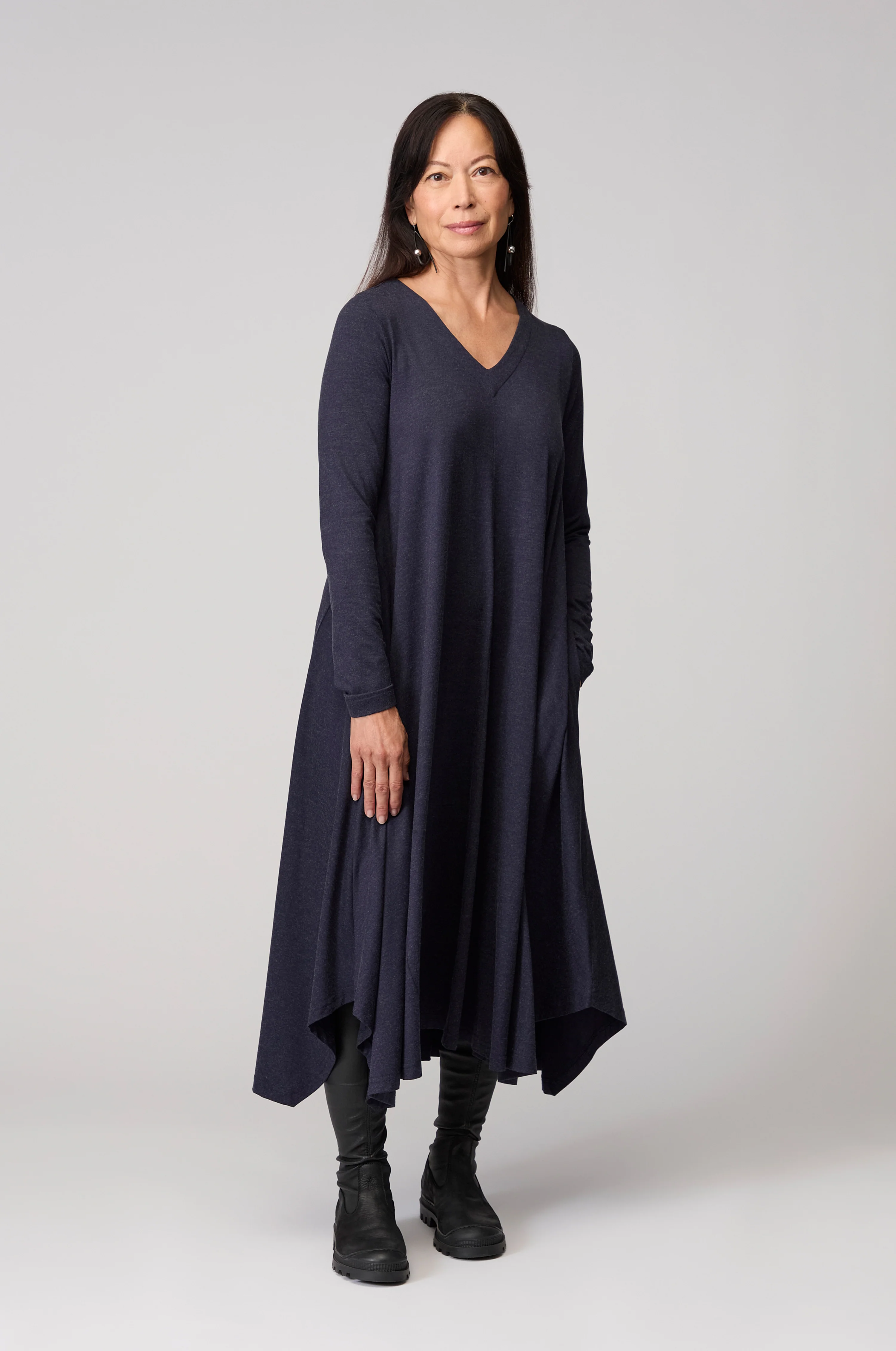 Soft Viscose Jersey Flared Dress - Image 6