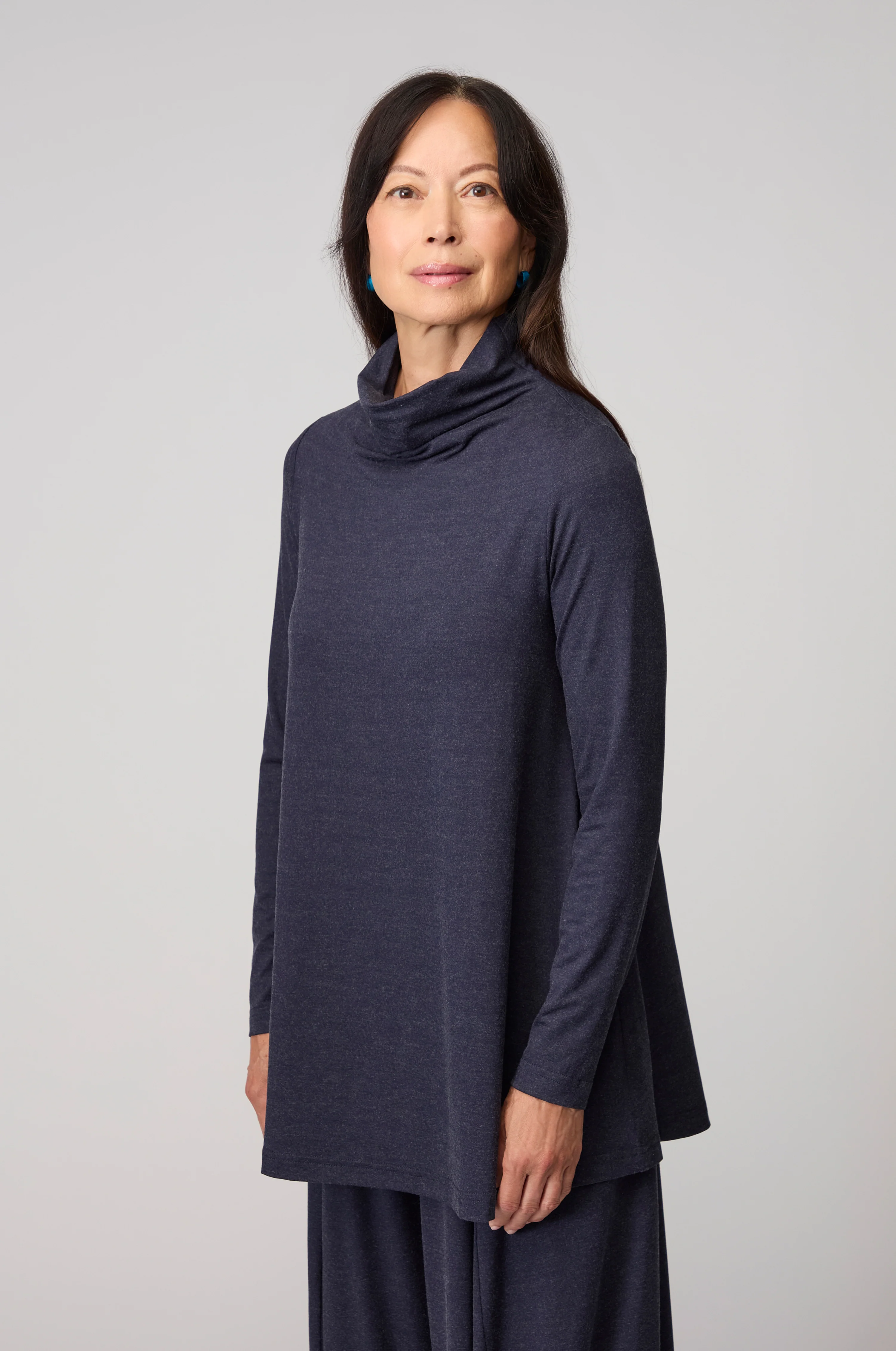 Soft Viscose Jersey Roll Neck Top - Image 5