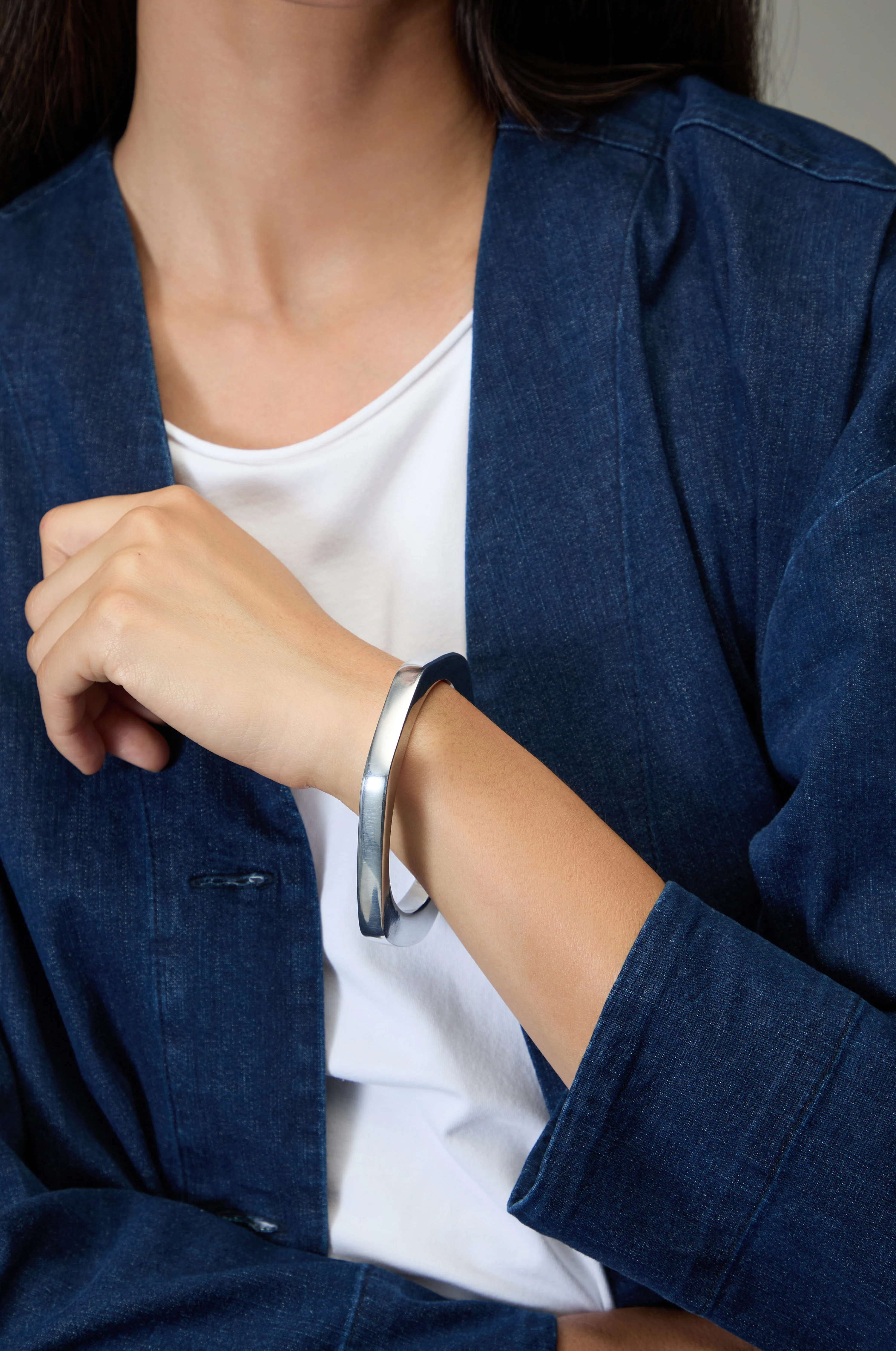 Solar Silver Bangle - Image 3