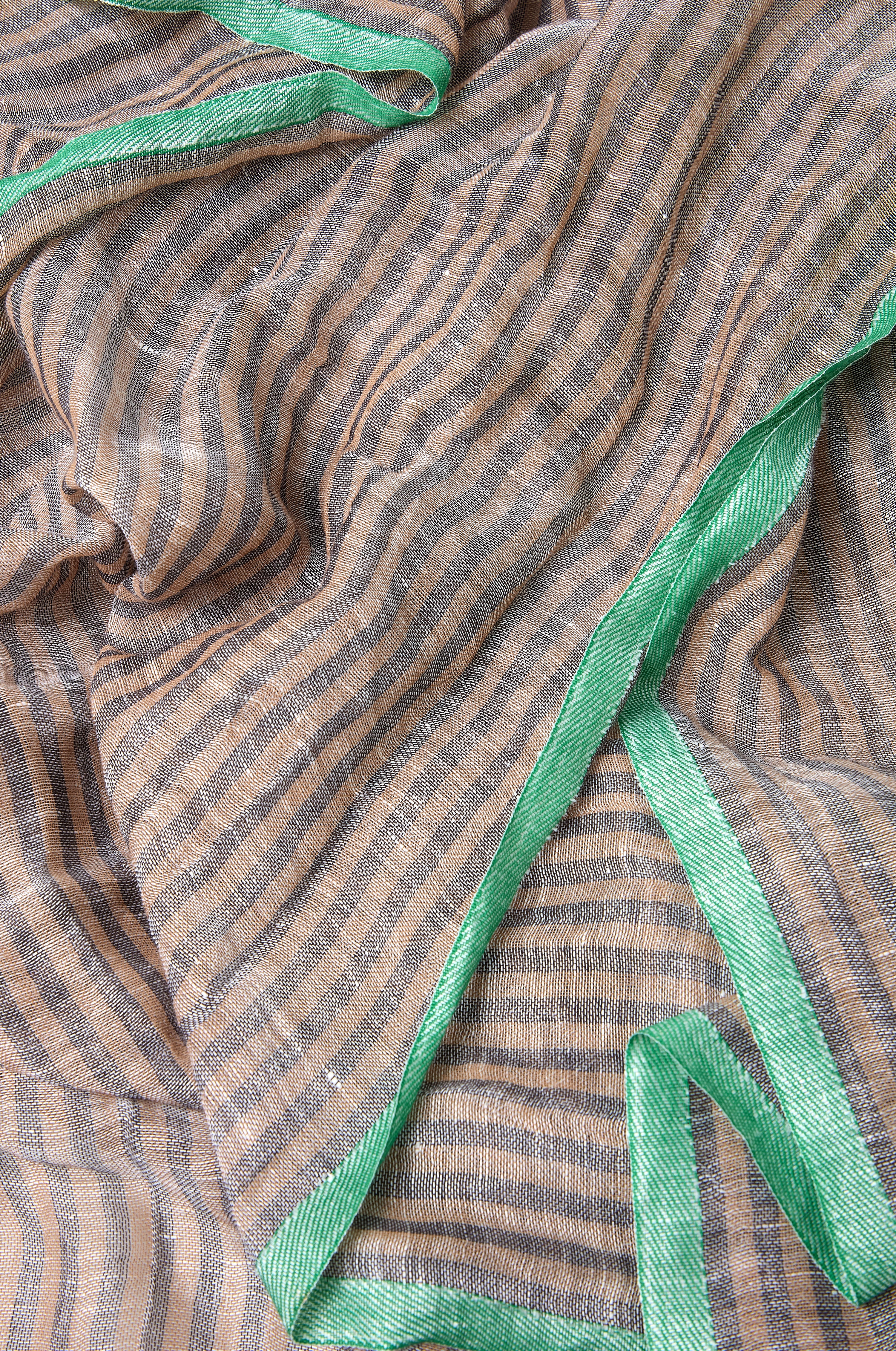 Spearmint Trim Soft Stripe Scarf - Image 3