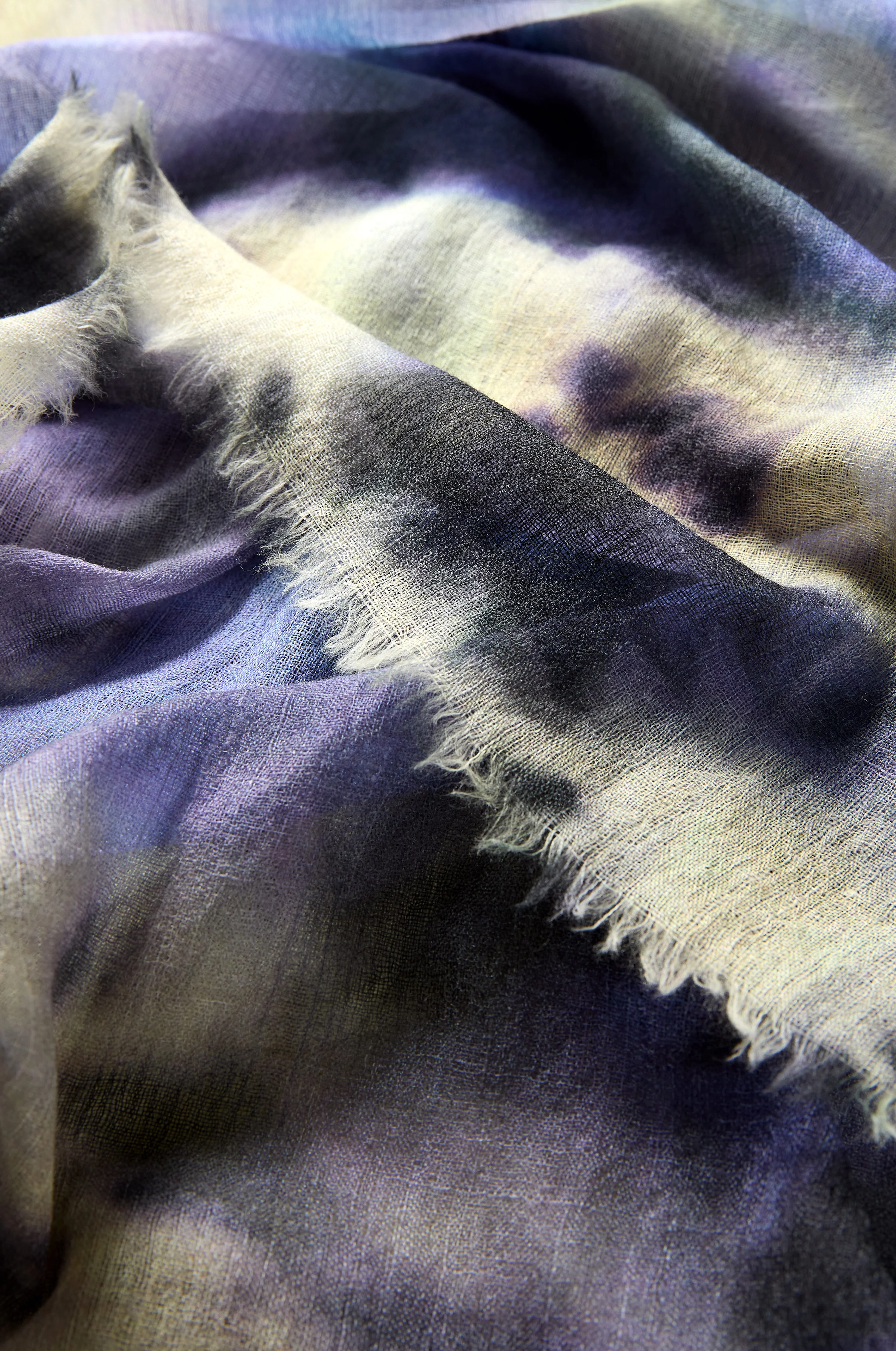 Spiral Tie Dye Wool Scarf - Image 4