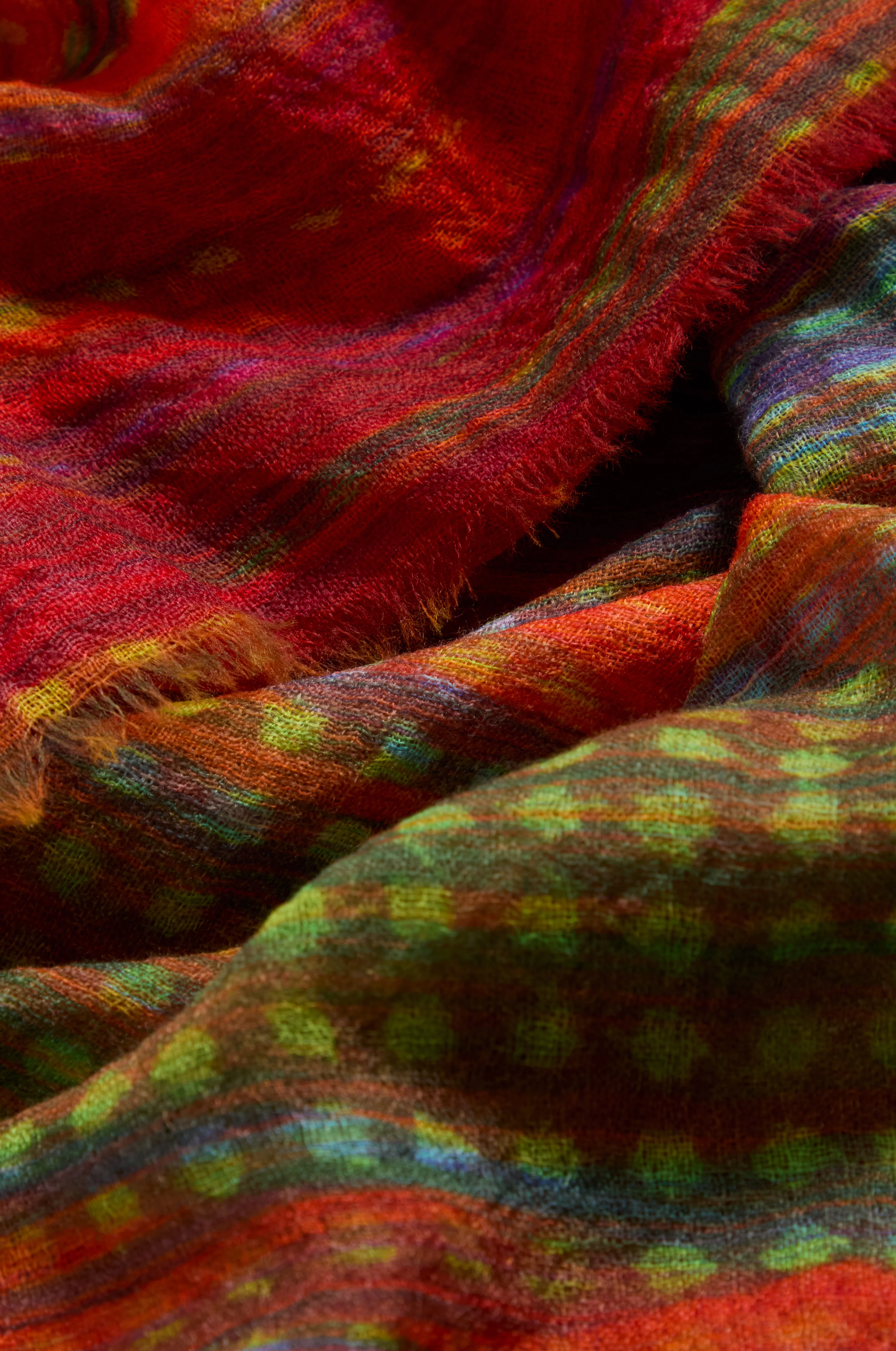 Sundown Stripe Wool Scarf - Image 4