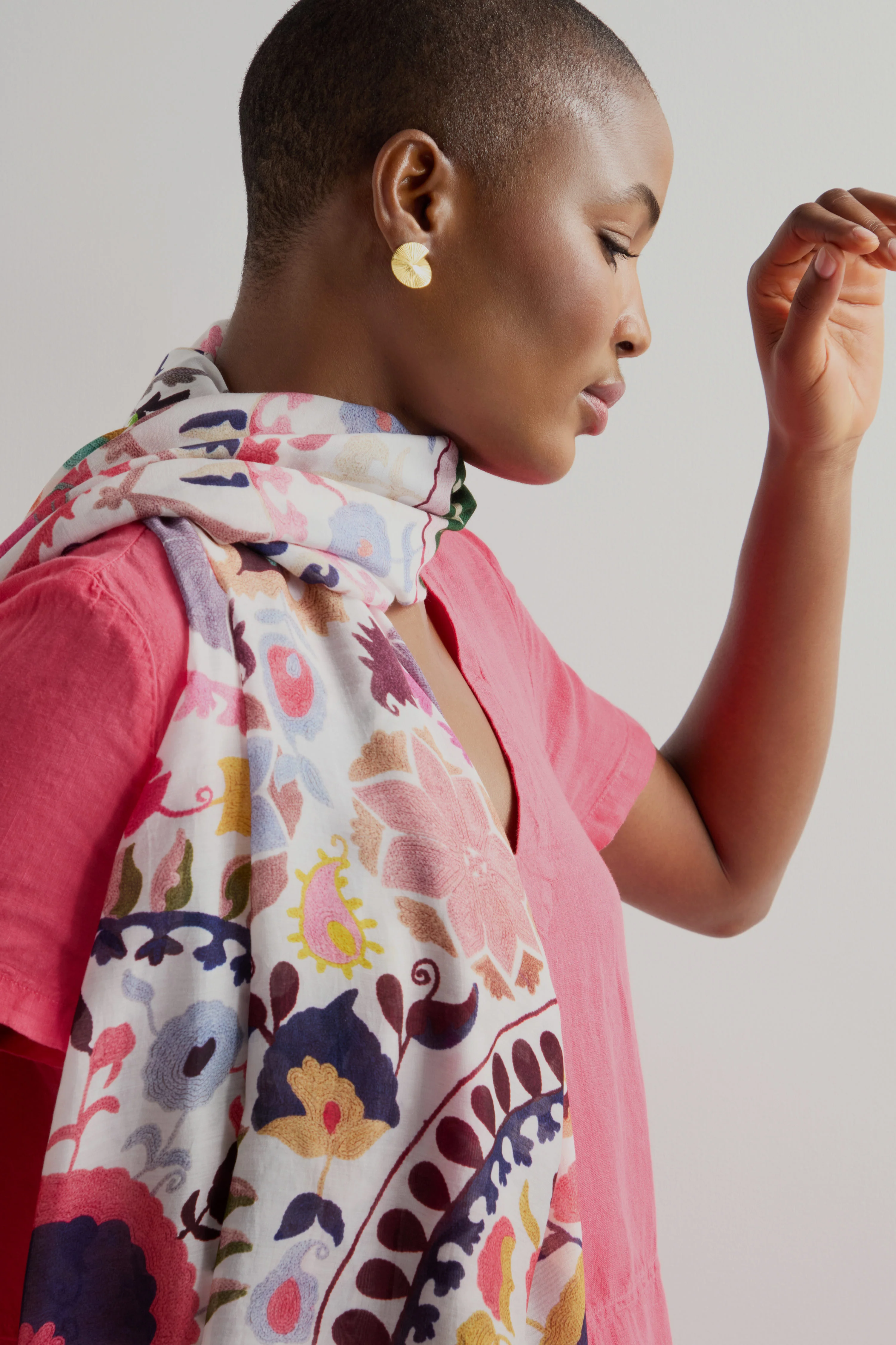 Suzani Print Scarf - Image 3