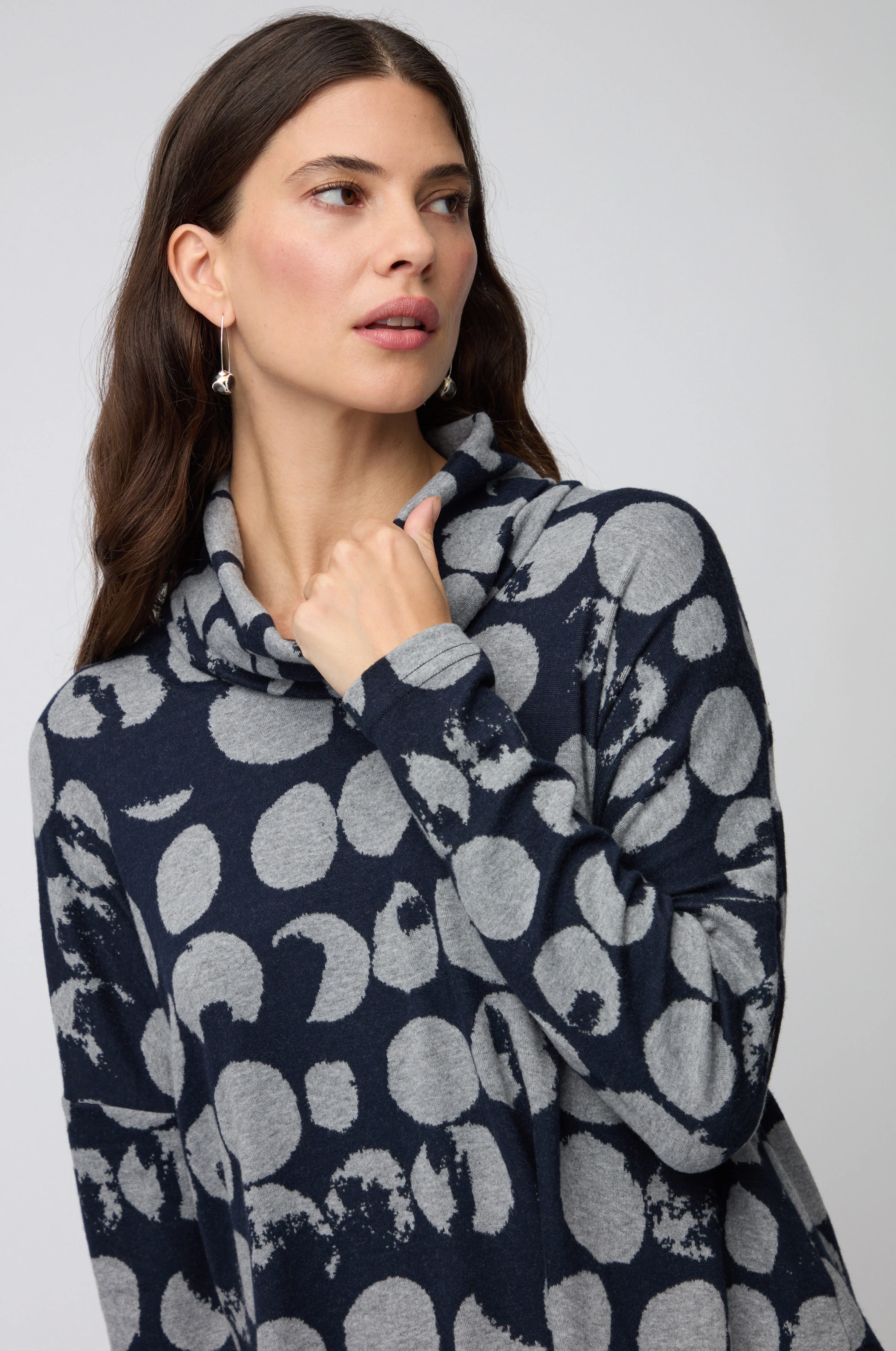 Brushed Jersey Spotted Boxy Top - Image 6