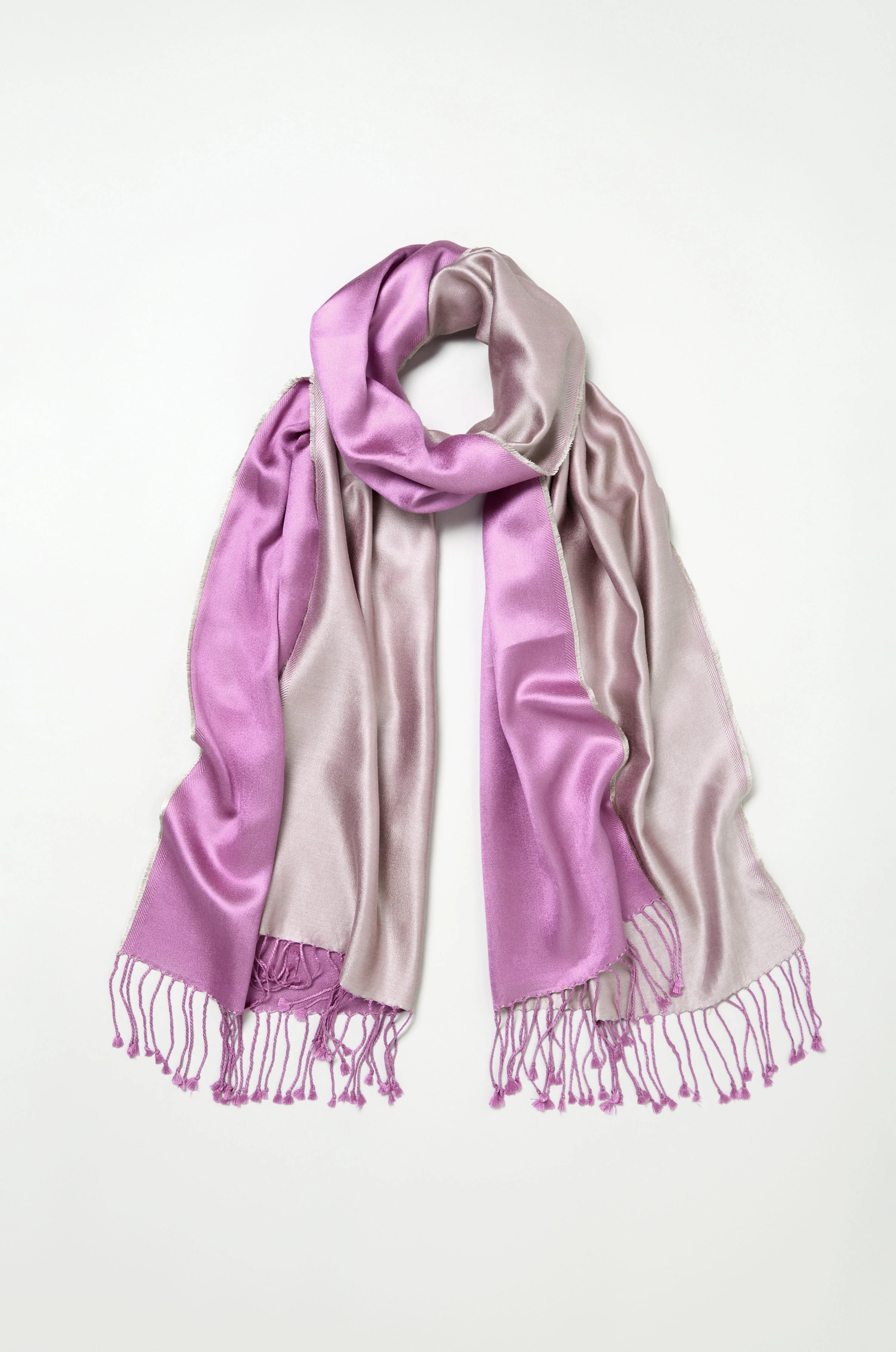 Two Tone Silk Scarf - Image 8
